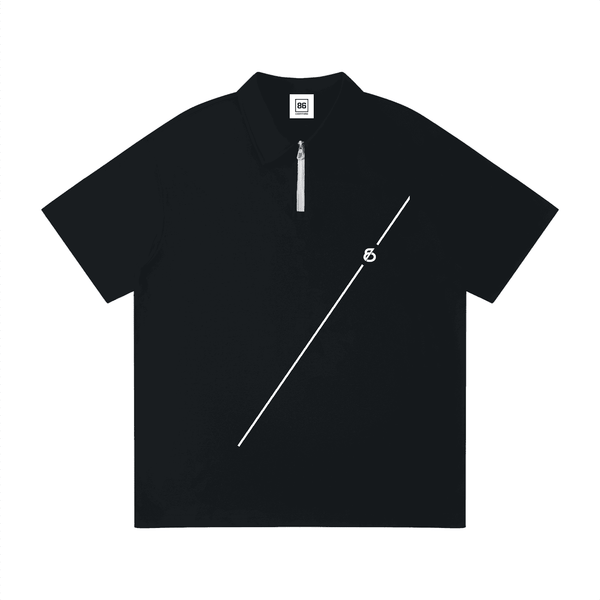 86 EVERYTHING | BLACK LABEL COLLECTION // THE 'NIL' QUARTER-ZIP CHASSIS - Zip Polo by ODMPOD