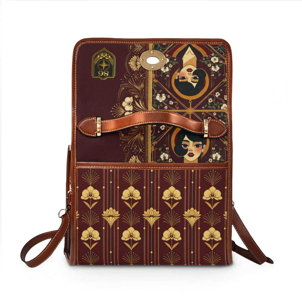 86 EVERYTHING | DECO BOTANICA // IMPERIAL MUSE SATCHEL - Shoulder Purse by Printify