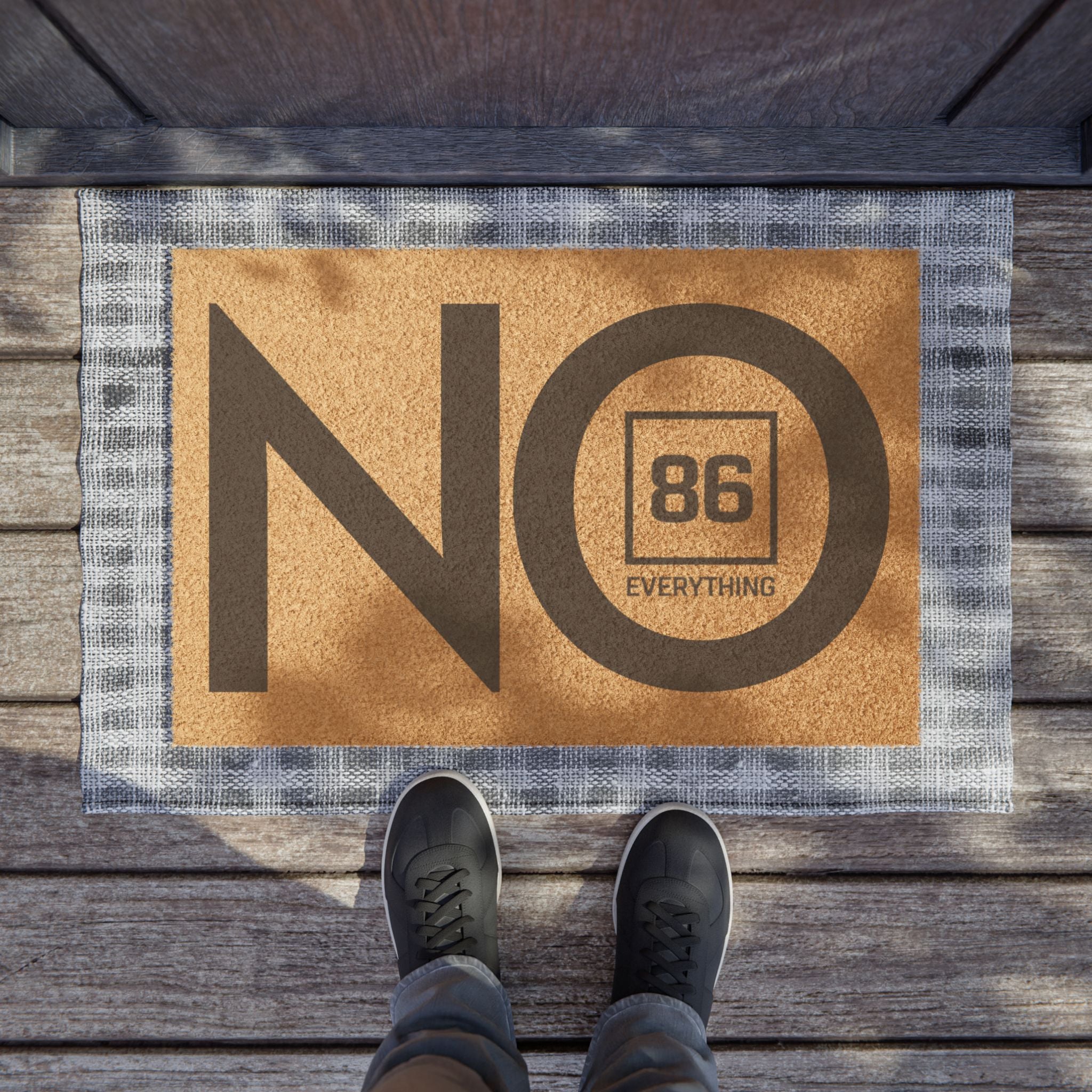 86 EVERYTHING | NO // “NO VISITORS” - Statement Doormat