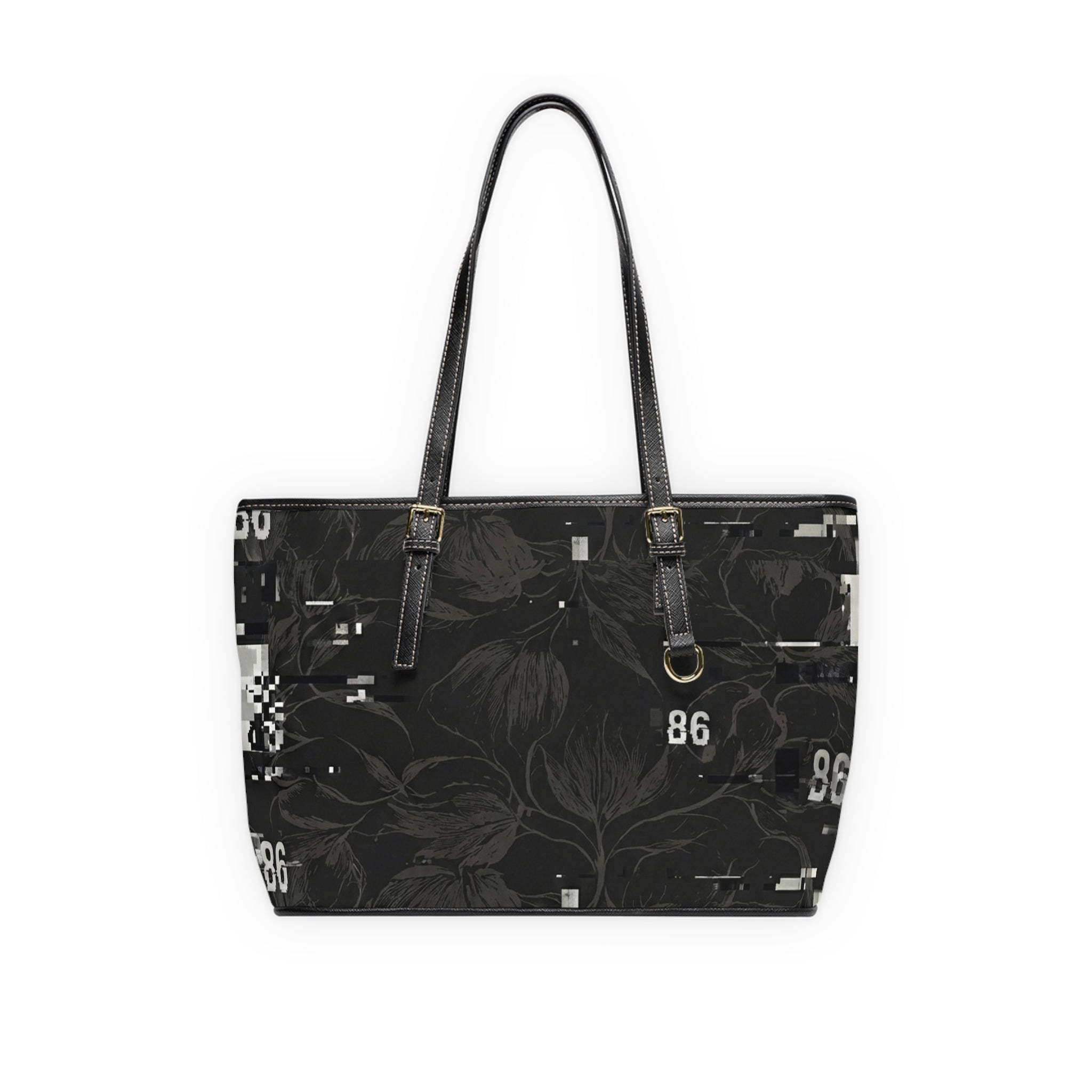 86 EVERYTHING - LA FRICHE GLITCHED GARDEN - PU Shoulder Bag