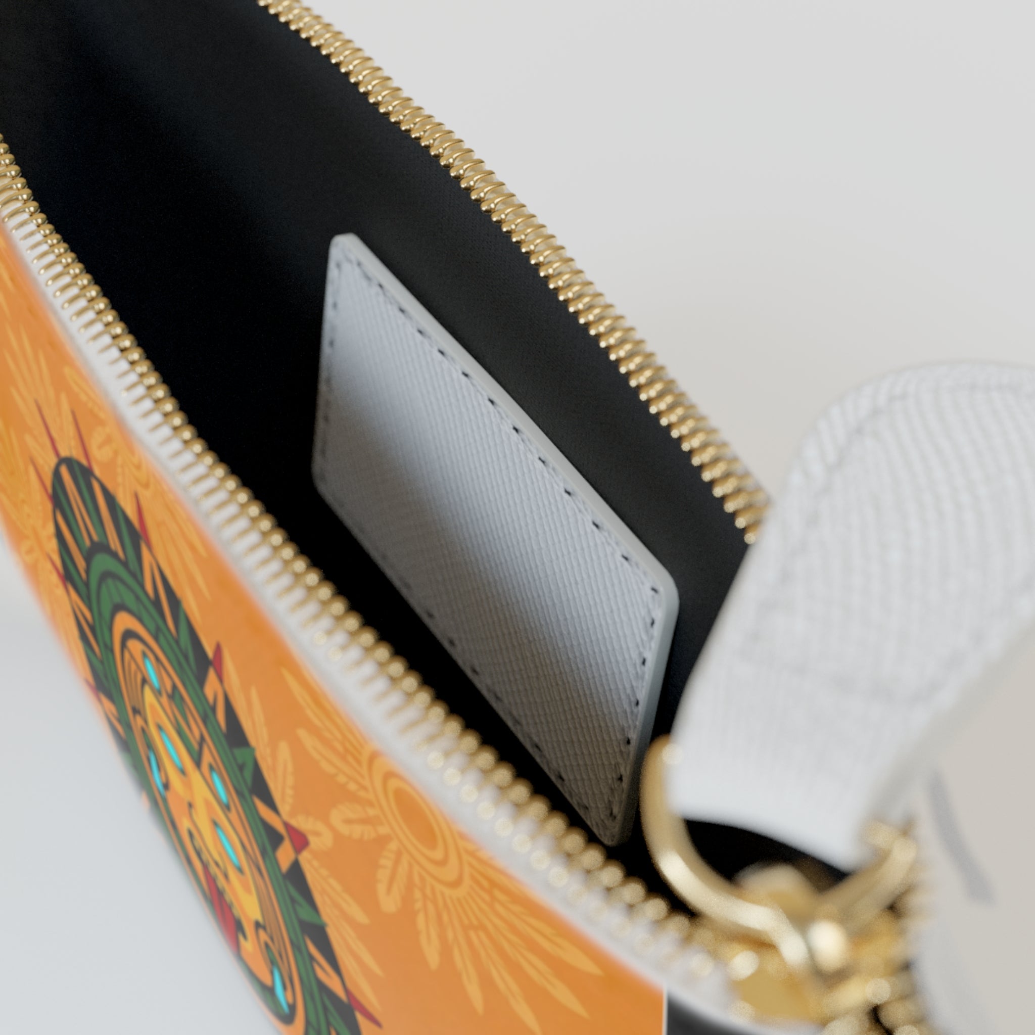 AZTLÁN NEXUS -SOLAR CARRY UNIT — GOLDEN YELLOW - Mini Clutch Bag