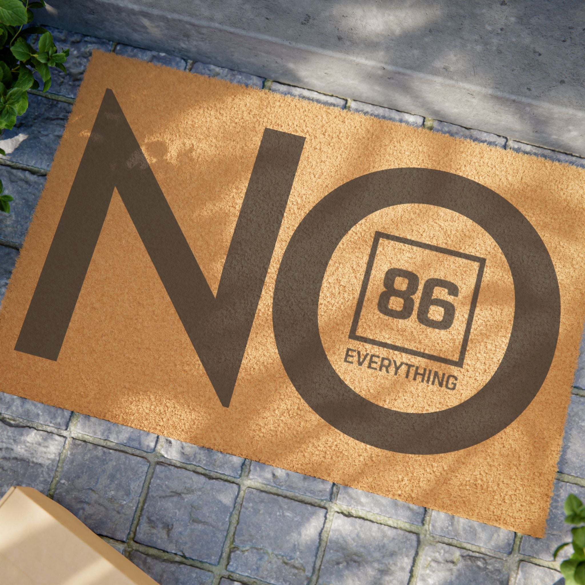 86 EVERYTHING | NO // “NO VISITORS” - Statement Doormat