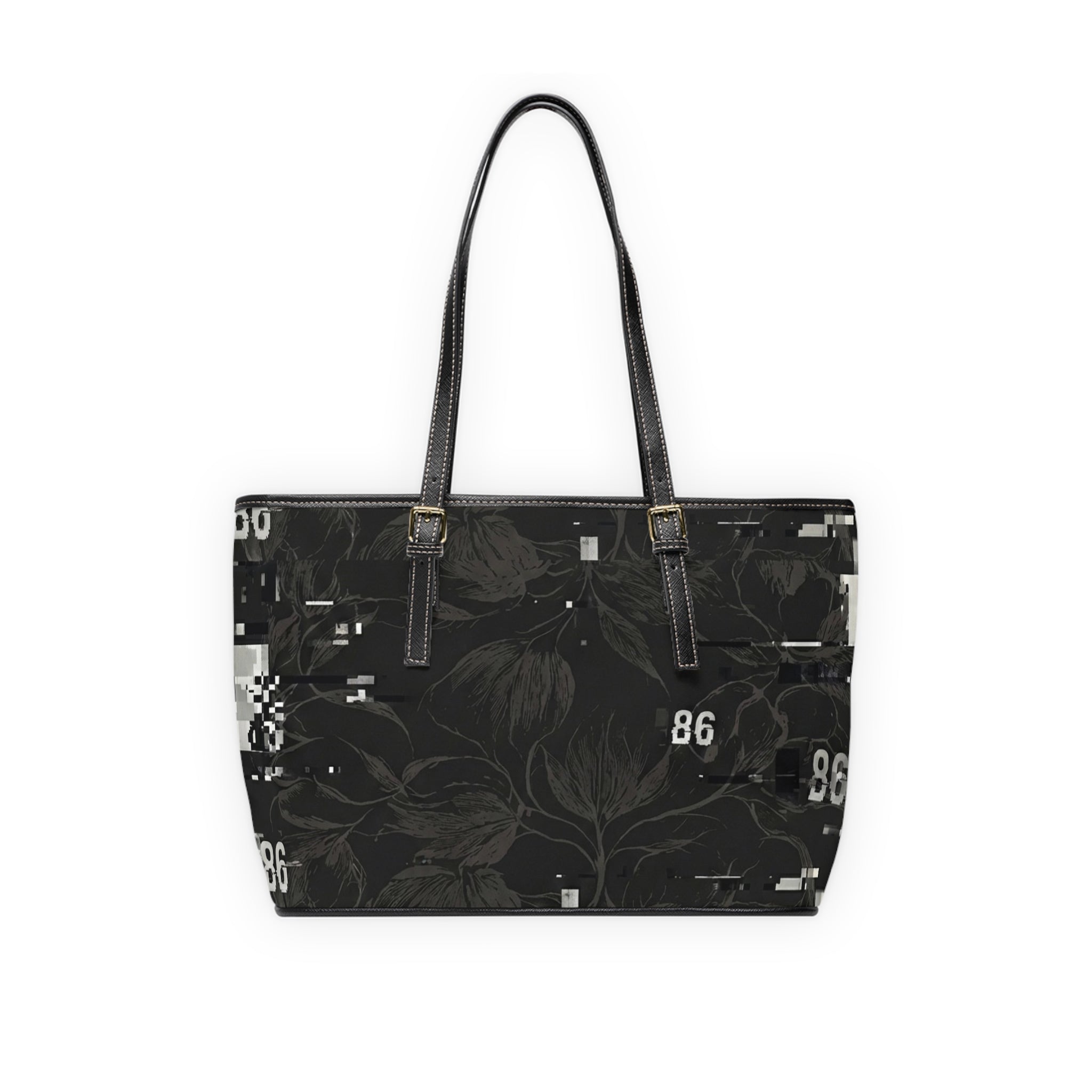 86 EVERYTHING - LA FRICHE GLITCHED GARDEN - PU Shoulder Bag