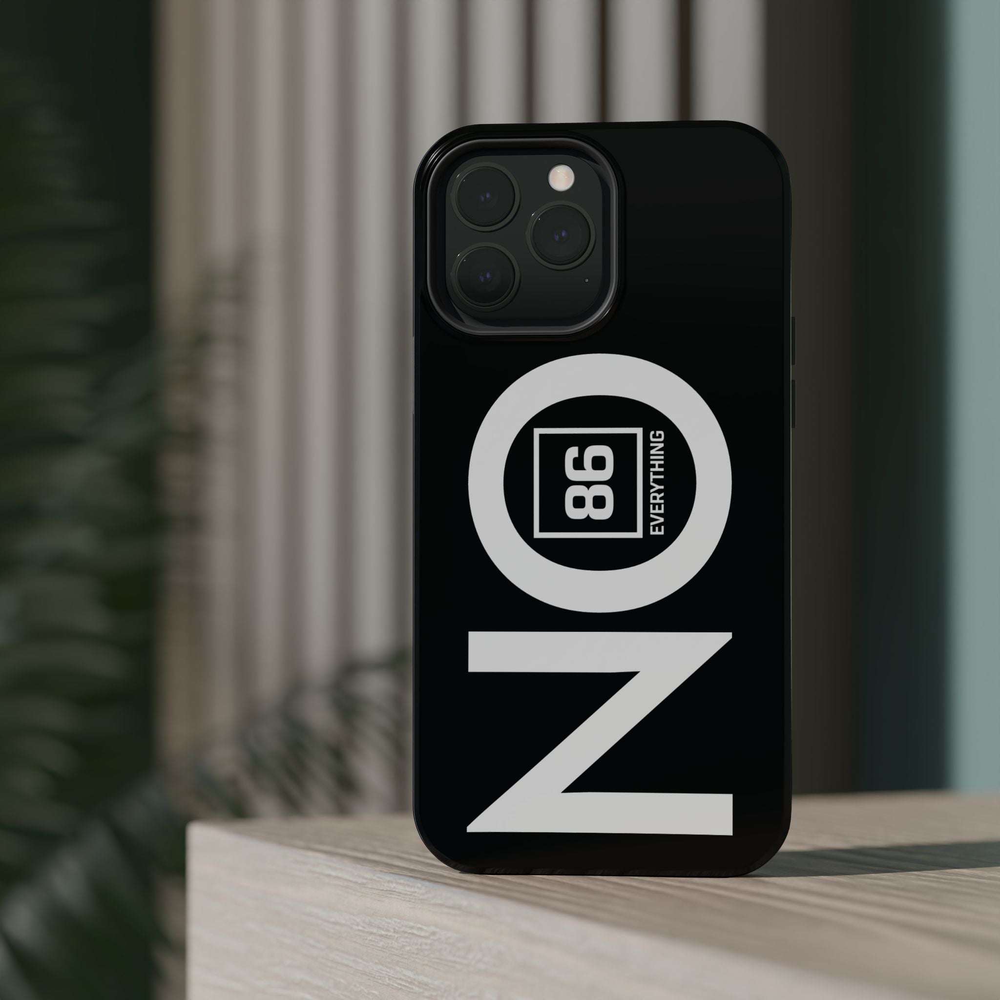 86 EVERYTHING | MANIFEST YOUR PERIMETER // THE "NO" TRANSPORT MODULE - Magnetic Impact-Resistant Case by Printify