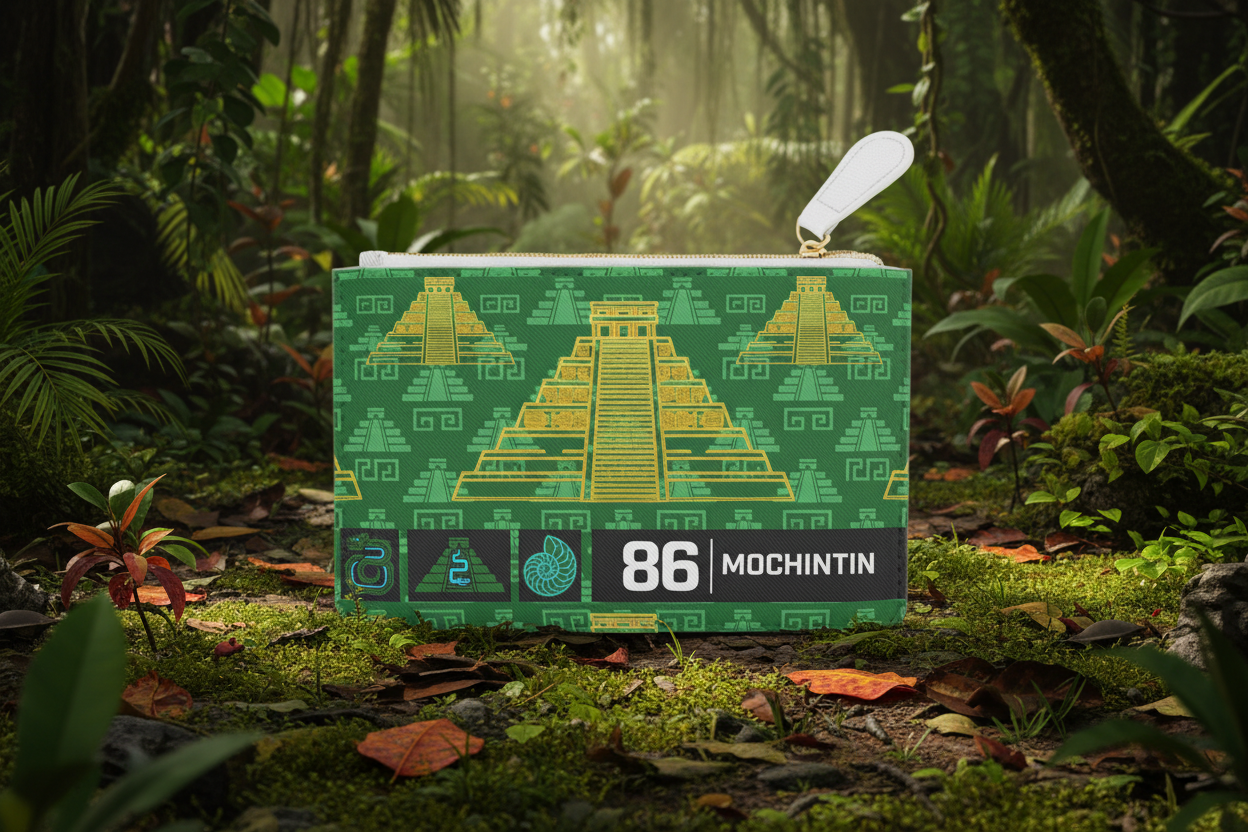 AZTLÁN NEXUS - TEOCALLI JADE CIRCUIT EDITION - Mini Clutch Bag