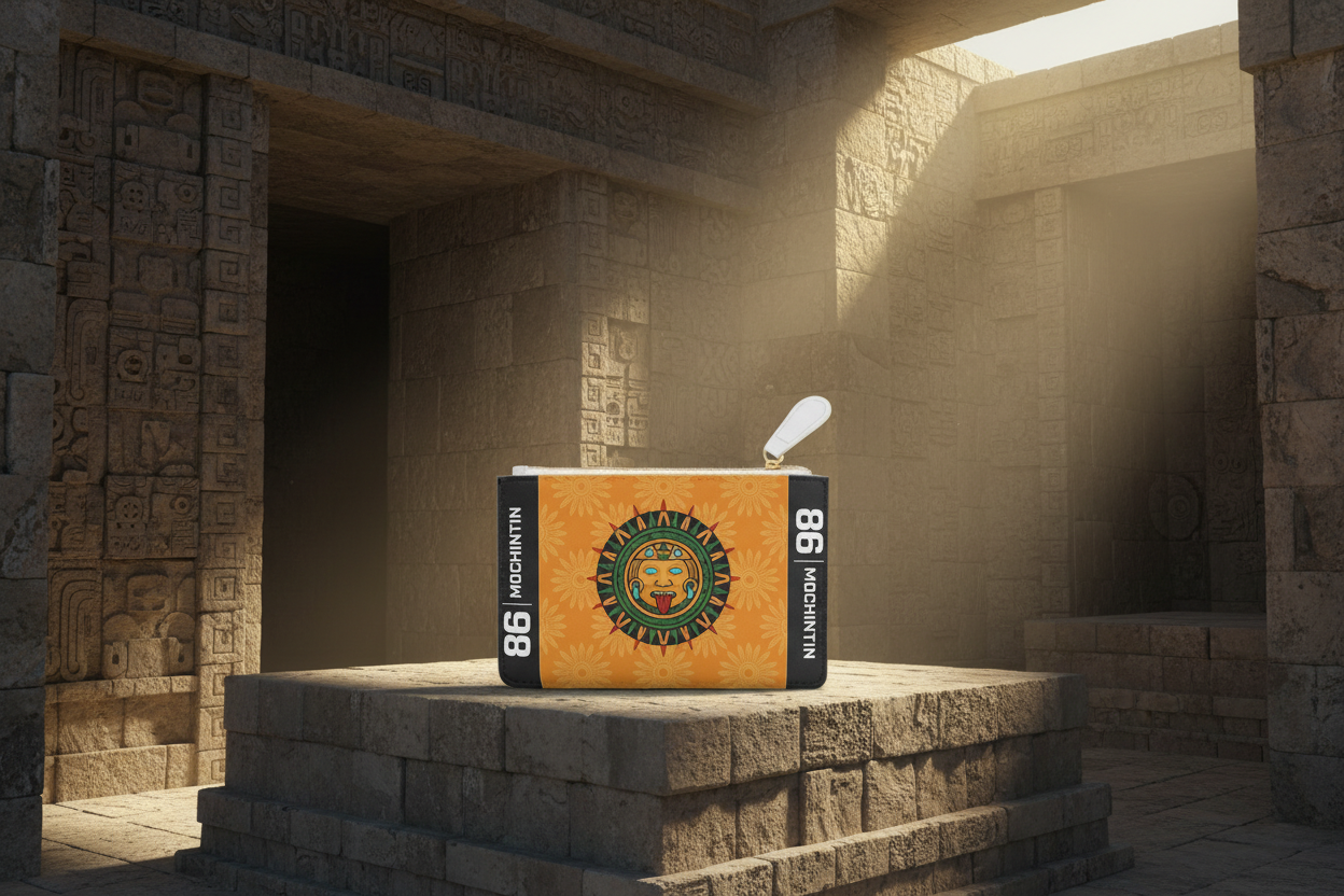 AZTLÁN NEXUS -SOLAR CARRY UNIT — GOLDEN YELLOW - Mini Clutch Bag