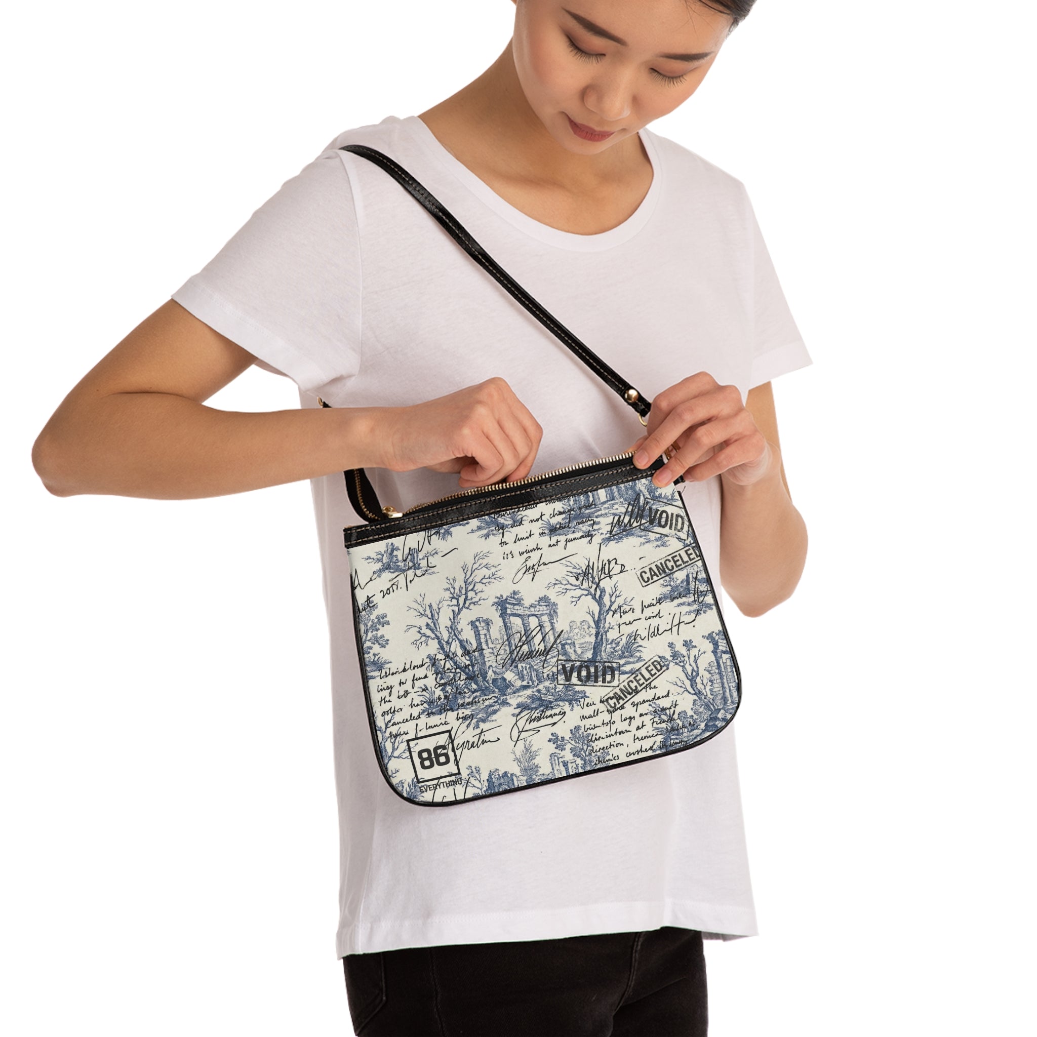 86 EVERYTHING - LA FRICHE - THE OVERWRITTEN TOILE - Small Shoulder Bag