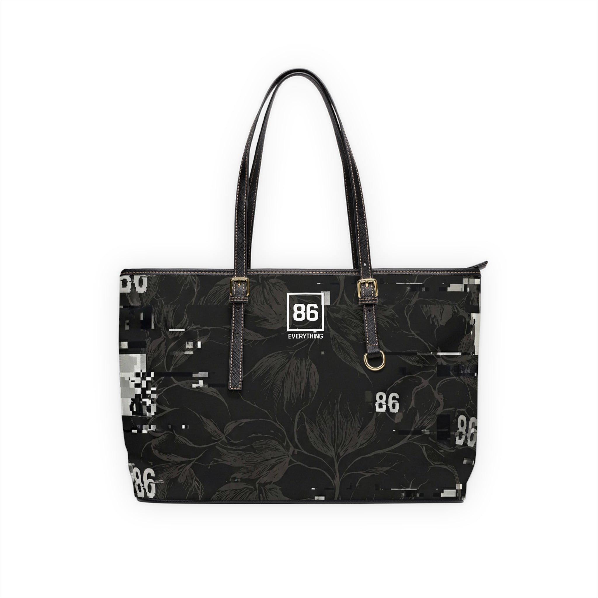 86 EVERYTHING - LA FRICHE GLITCHED GARDEN - PU Shoulder Bag