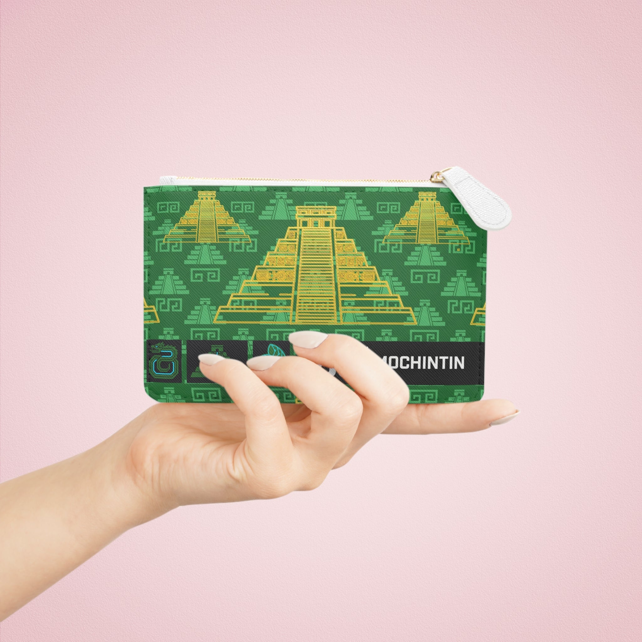 AZTLÁN NEXUS - TEOCALLI JADE CIRCUIT EDITION - Mini Clutch Bag
