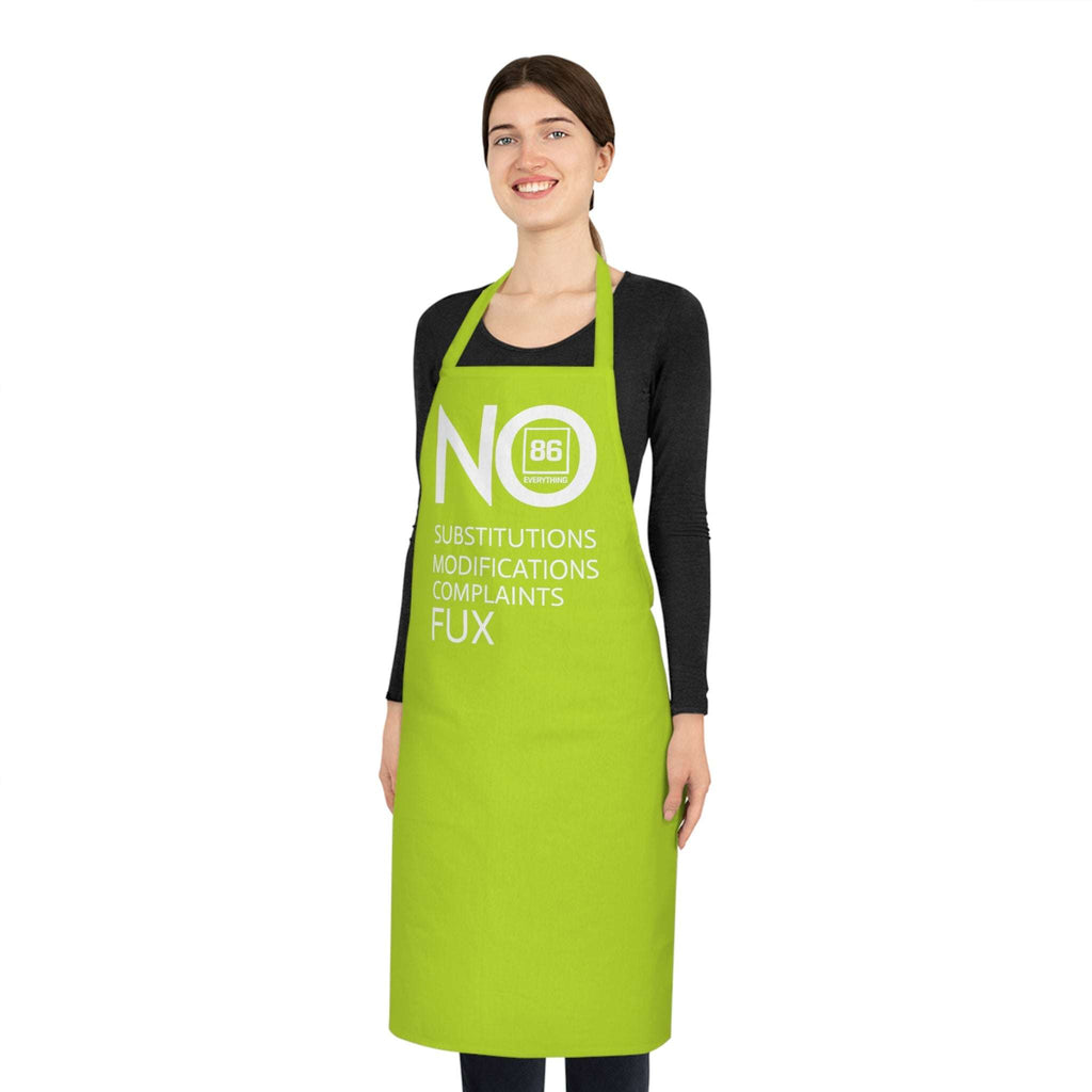 86 EVERYTHING | NO TO EVERYTHING // “NO FUX” - Cotton Apron by Printify