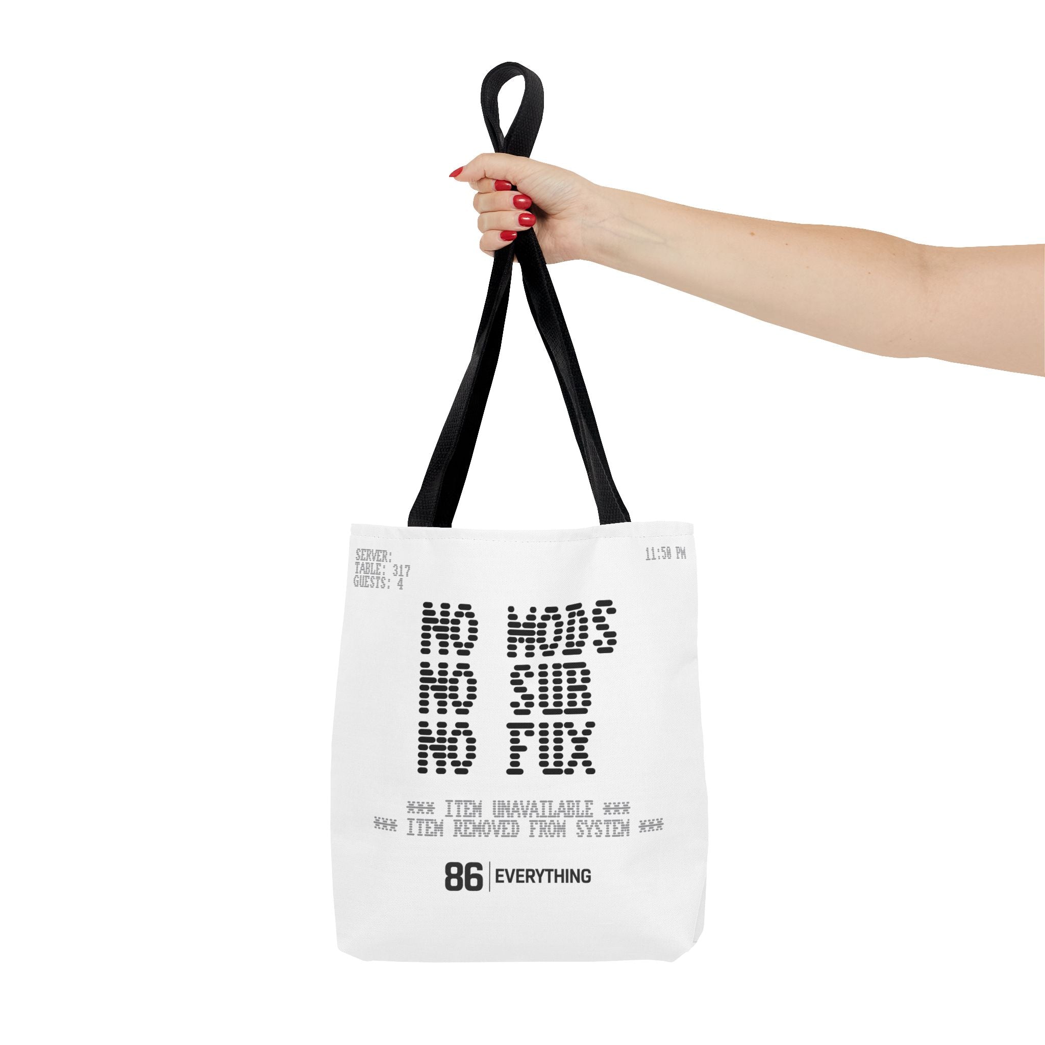 86 EVERYTHING - ITEM 86-TFT // TICKET FLOOD TOTE - Shoulder Tote Bag