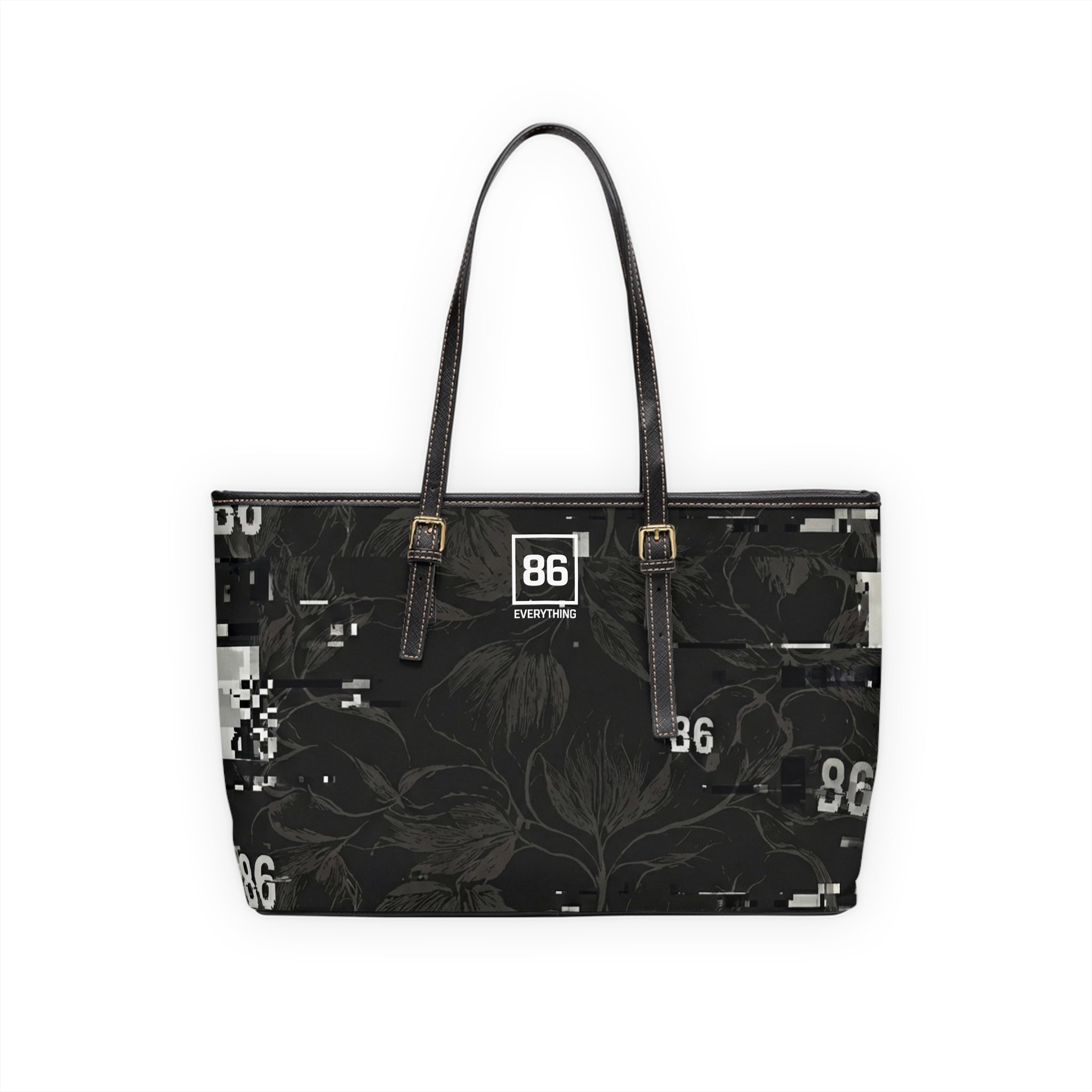 86 EVERYTHING - LA FRICHE GLITCHED GARDEN - PU Shoulder Bag