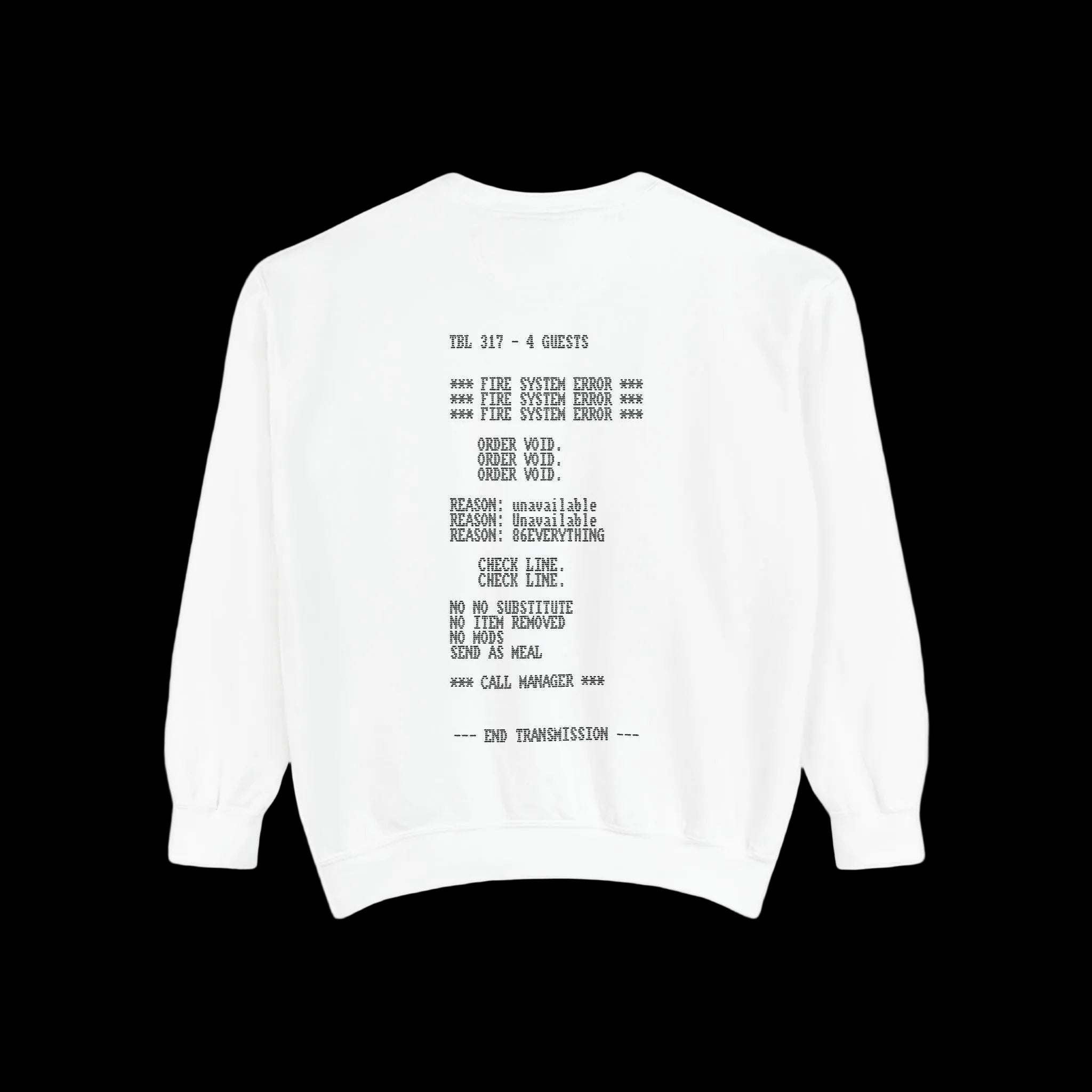 SYSTEM FAULT SWEATSHIRT