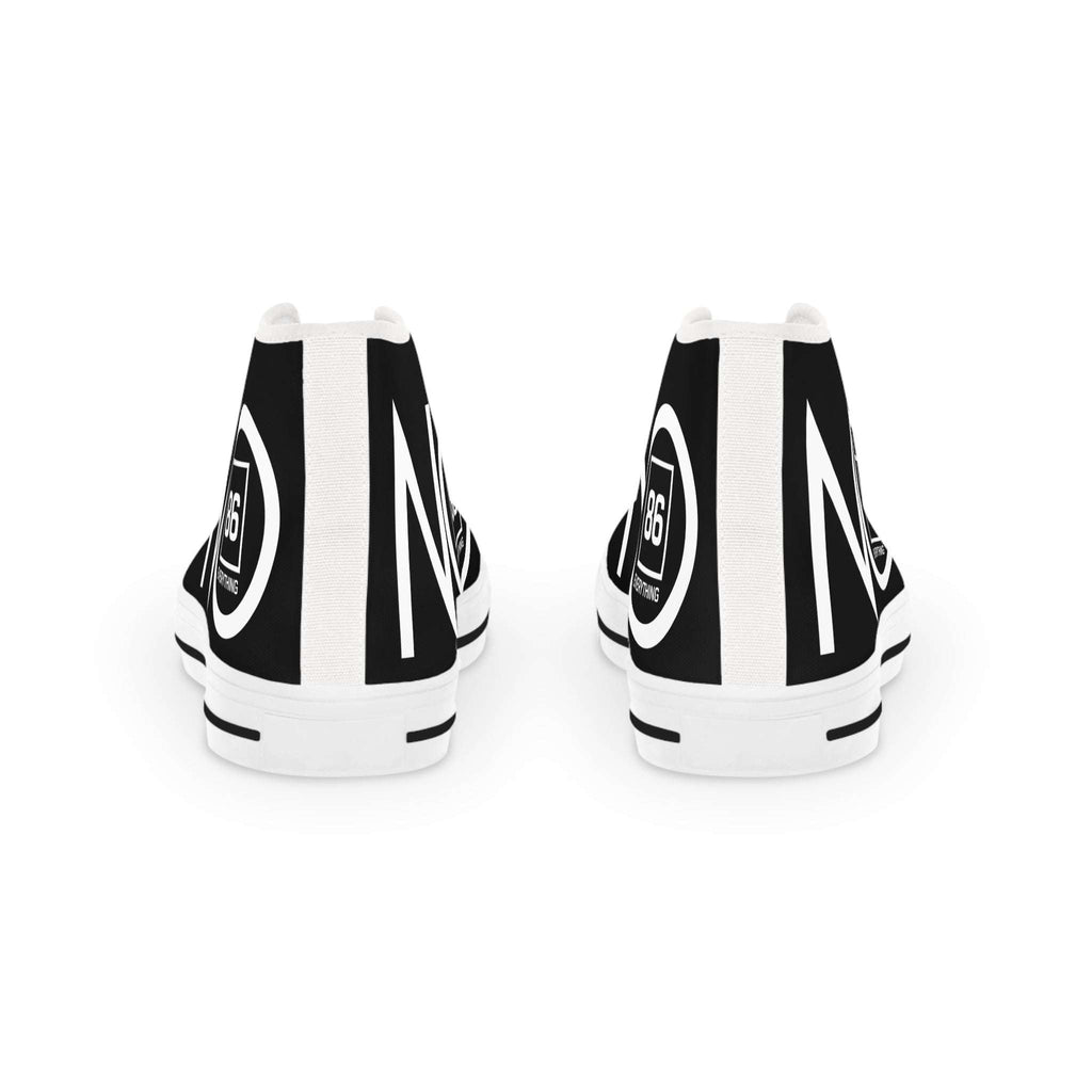 86 EVERYTHING | MANIFEST THE PERIMETER // THE ABSOLUTE NO CHASSIS - High Top Sneakers by Printify