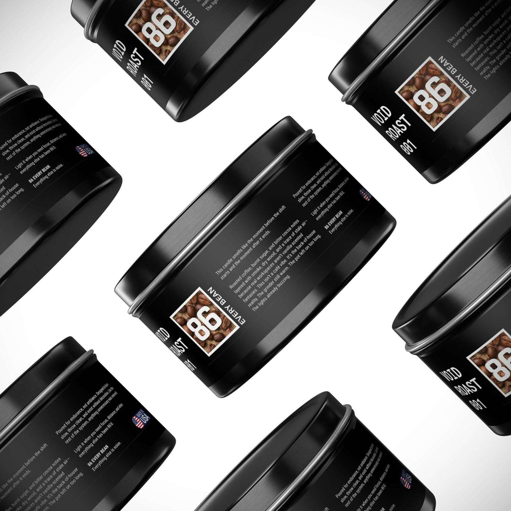 86 EVERYTHING | 86 EVERY BEAN - VOID ROAST 001 - Coffee Bean Scented - Soy Candle by Printify