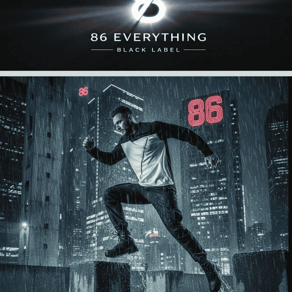 86 EVERYTHING | BLACK LABEL // BL-86-BLOC-01 - SUN FADE - Color-Blocked T-Shirt by ODMPOD