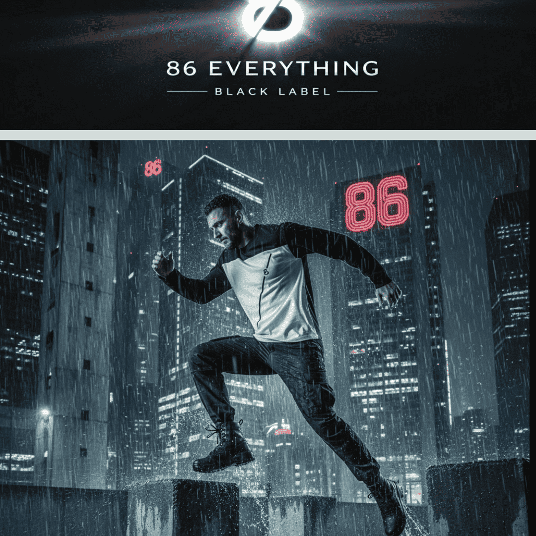 86 EVERYTHING | BLACK LABEL // BL-86-BLOC-01 - SUN FADE - Color-Blocked T-Shirt by ODMPOD