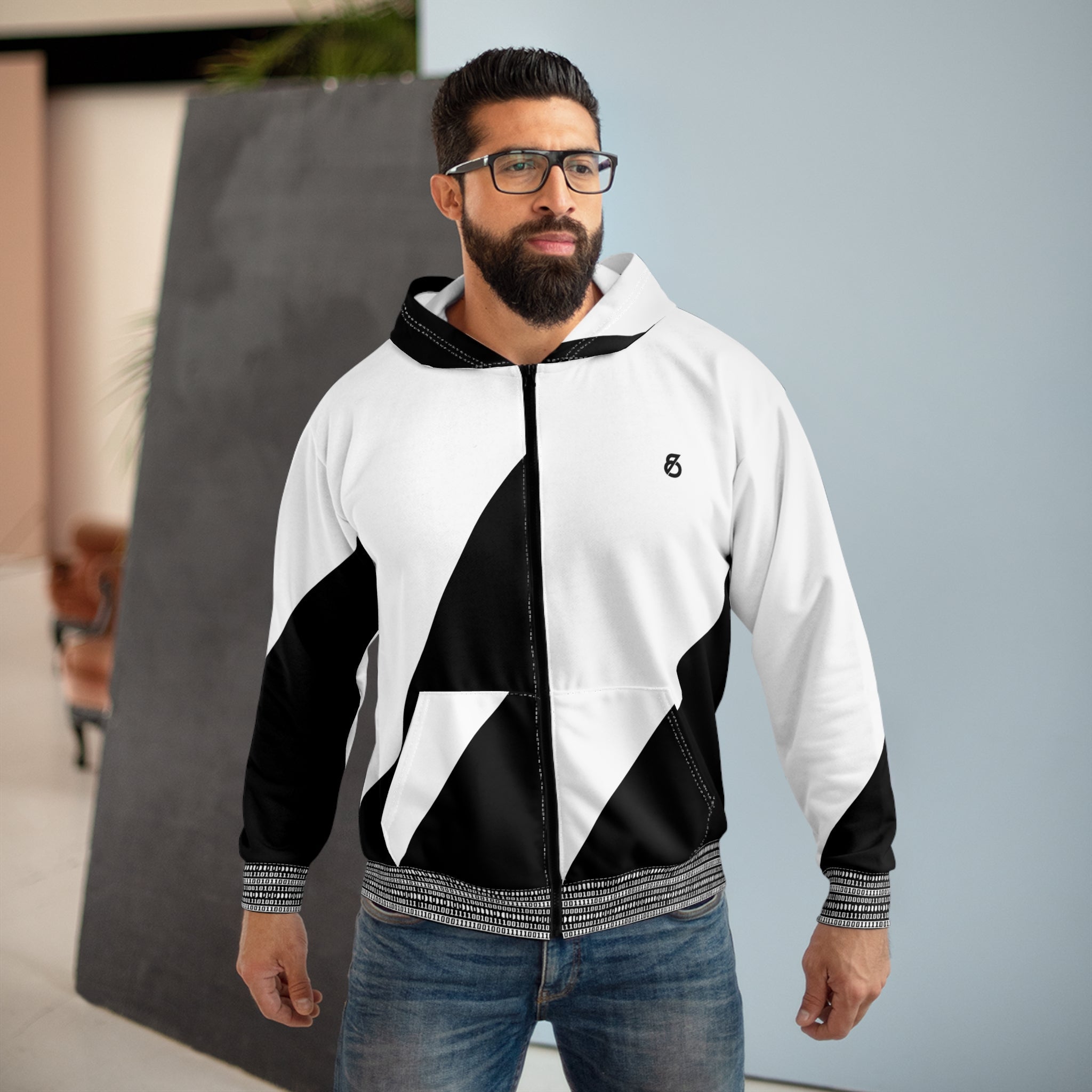 86 EVERYTHING | BLACK LABEL - BL - 86 - HOOD - 01 - “Fractured” Zip Hoodie - 86 EVERYTHING - All Over Prints