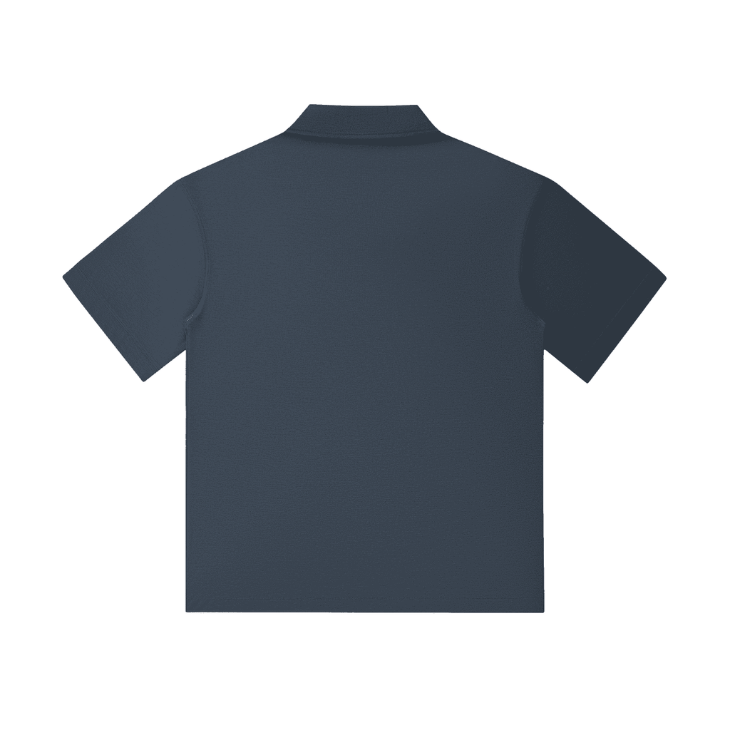 86 EVERYTHING | BLACK LABEL // BL-86-POLO-01 - Drop Shoulder Short-Sleeve Polo by ODMPOD