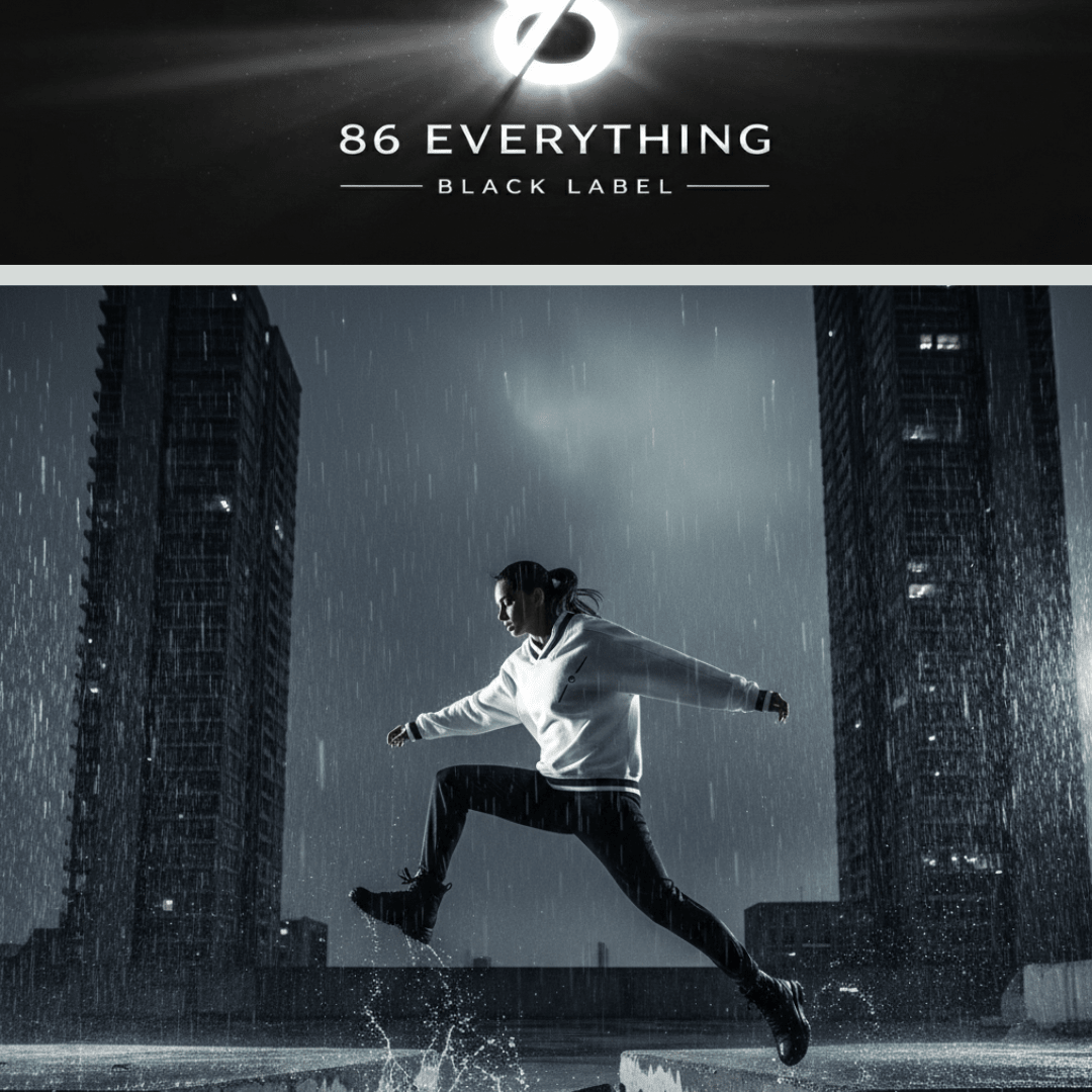 86 EVERYTHING | BLACK LABEL - BL - 86 - VNCS - 01 // V - NECK CROP CHASSIS - Sweatshirt - 86 EVERYTHING - Sweater