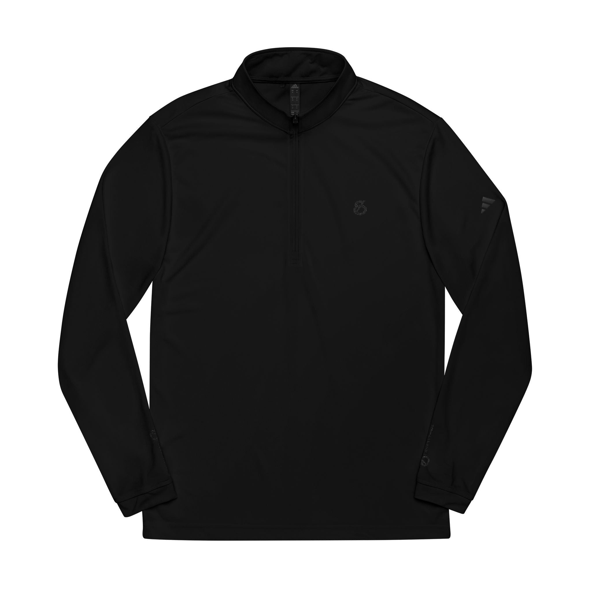 86 EVERYTHING | BLACK LABEL - BL - 86 - ZIP - 01 // UV SHIELD - Embroidered Quarter - Zip Pullover - 86 EVERYTHING - Sweatshirt