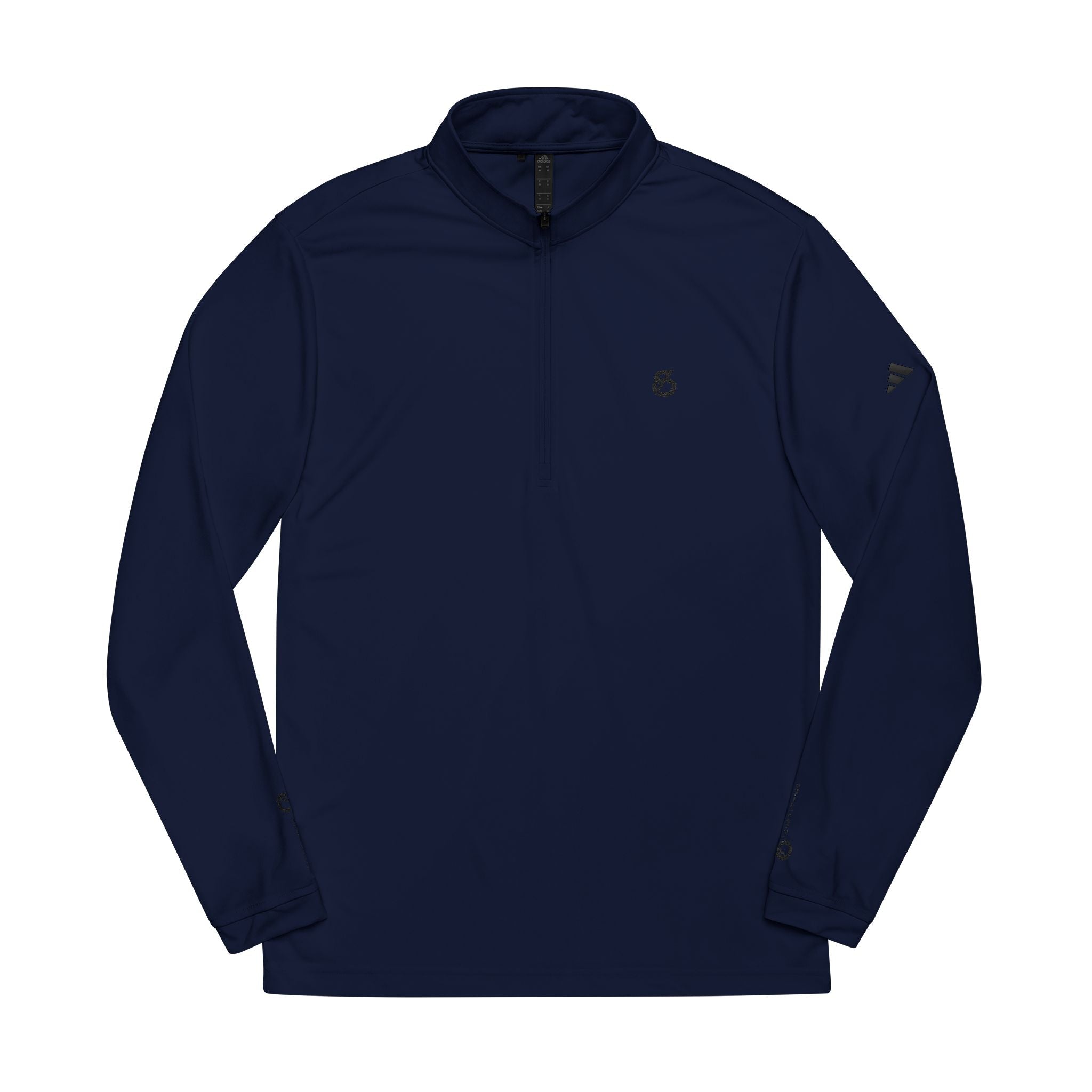 86 EVERYTHING | BLACK LABEL - BL - 86 - ZIP - 01 // UV SHIELD - Embroidered Quarter - Zip Pullover - 86 EVERYTHING - Sweatshirt
