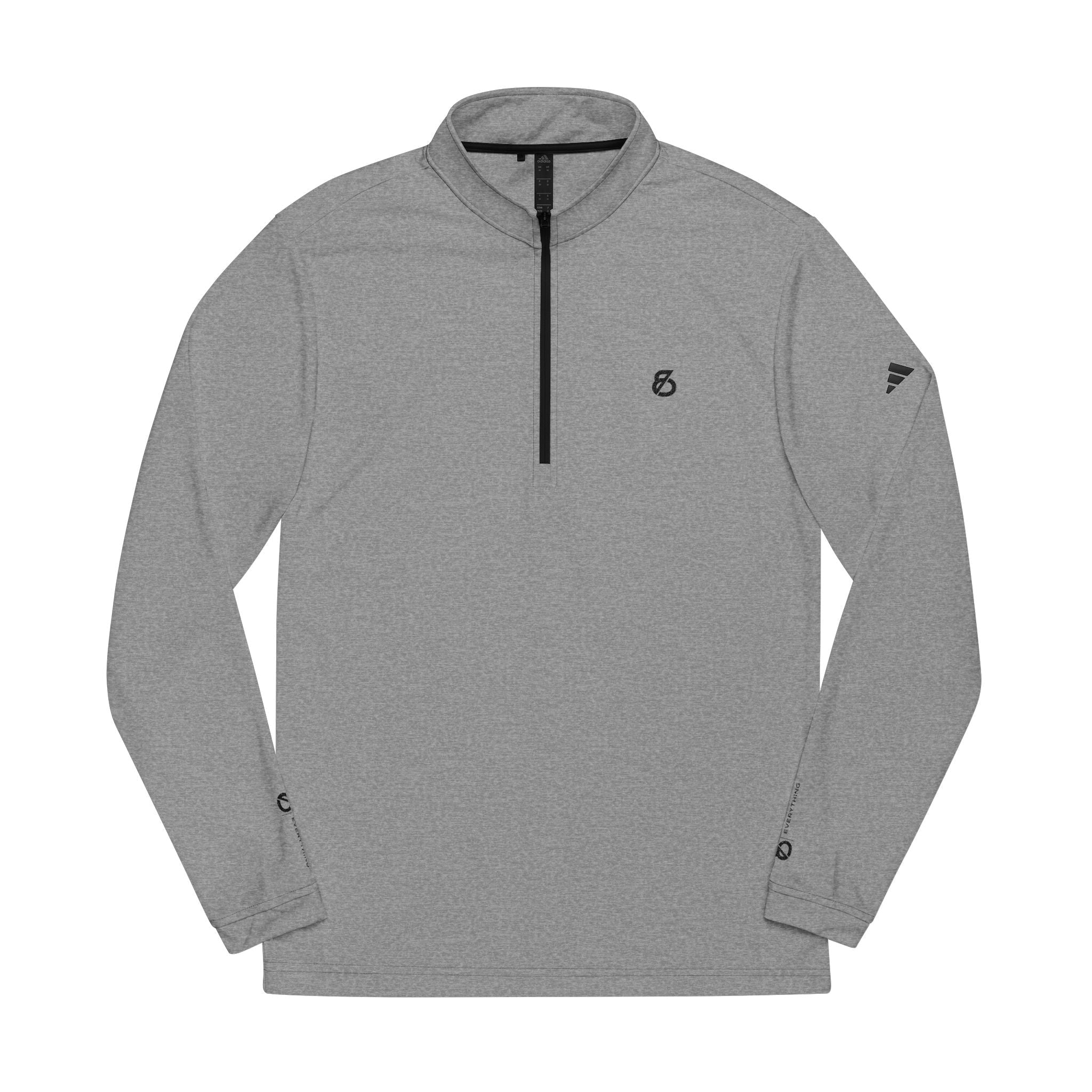 86 EVERYTHING | BLACK LABEL - BL - 86 - ZIP - 01 // UV SHIELD - Embroidered Quarter - Zip Pullover - 86 EVERYTHING - Sweatshirt