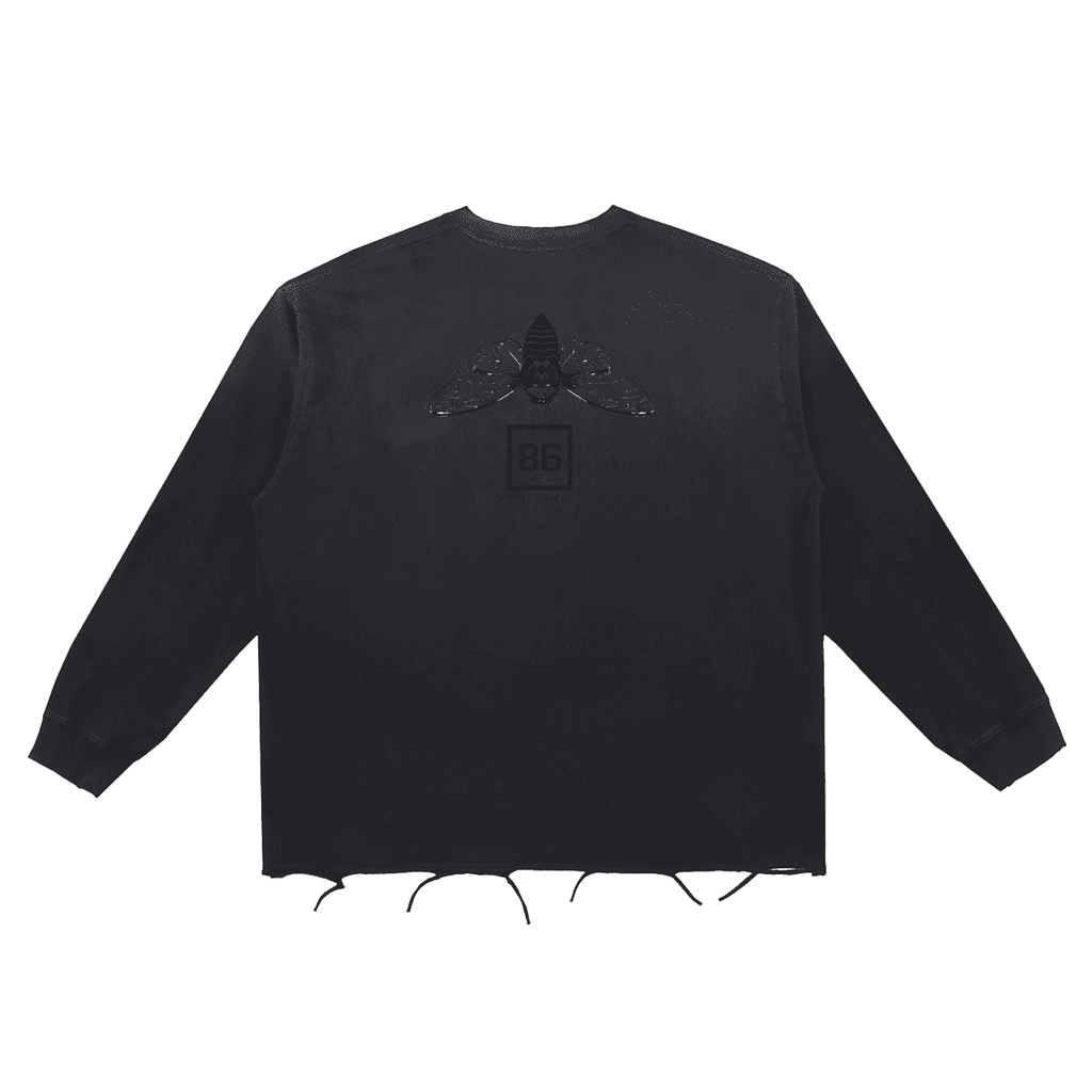 86 EVERYTHING | LA FRICHE - Snow Wash Raw Edge Sweatshirt by ODMPOD