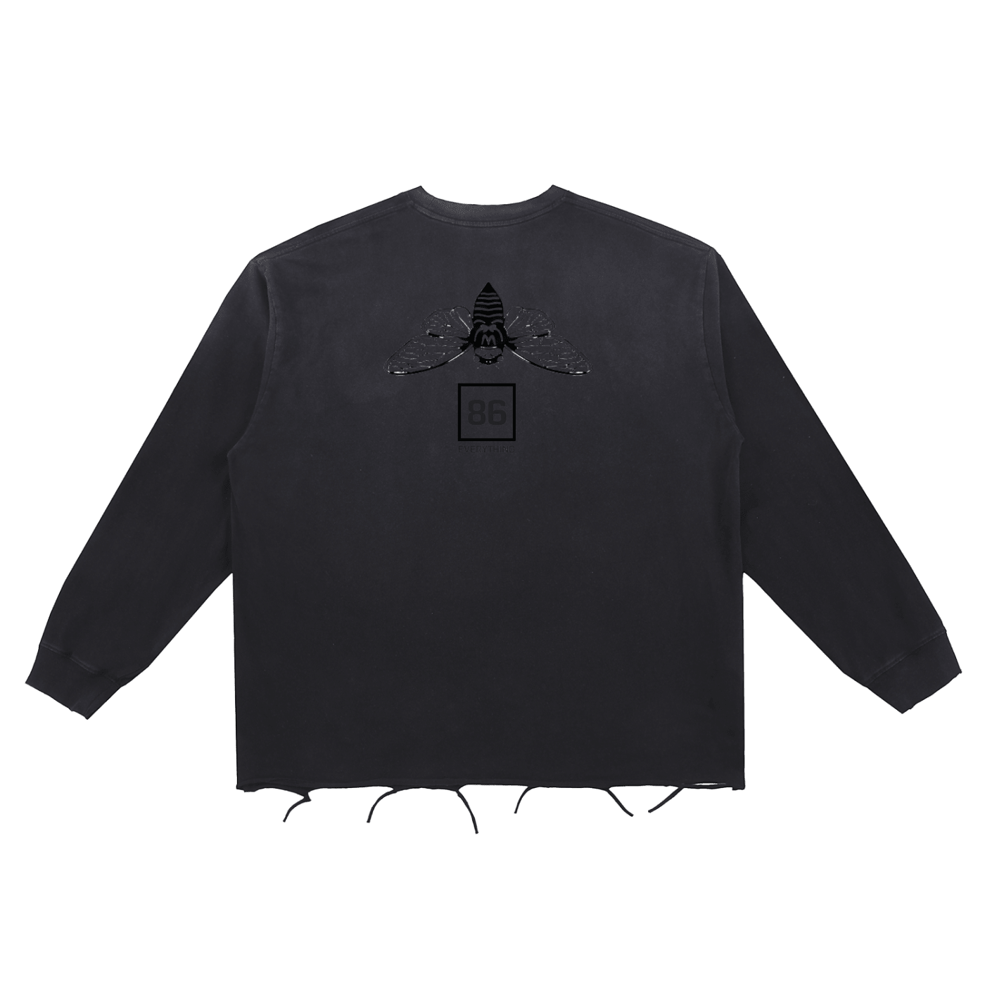 86 EVERYTHING | LA FRICHE Snow Wash Raw Edge Sweatshirt - 86 EVERYTHING - Sweatshirt
