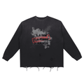 86 EVERYTHING | LA FRICHE - Snow Wash Raw Edge Sweatshirt by ODMPOD