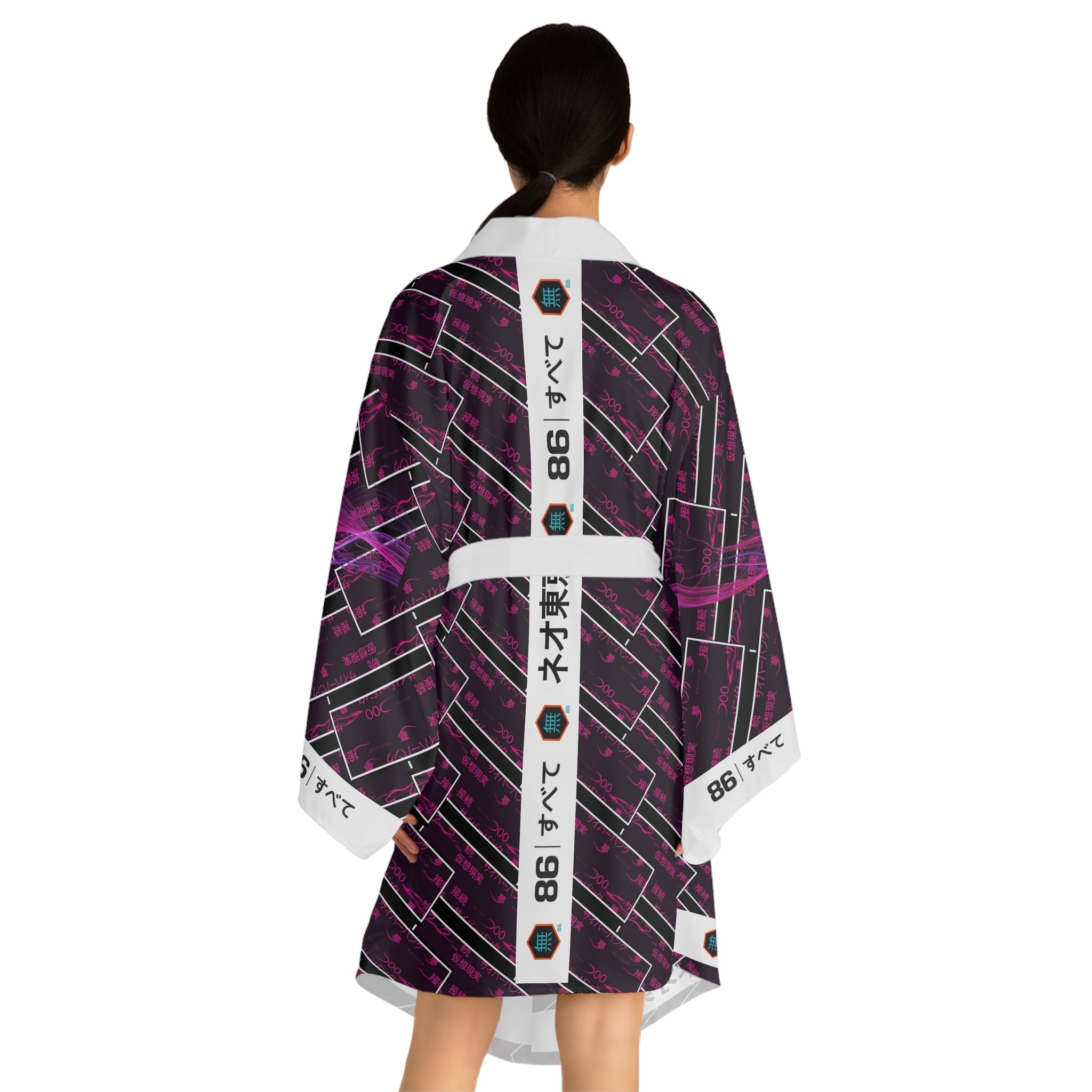 86 EVERYTHING | Neo Tokyo "CEREBRAL UPLINK" - Kimono Robe - 86 EVERYTHING - All Over Prints