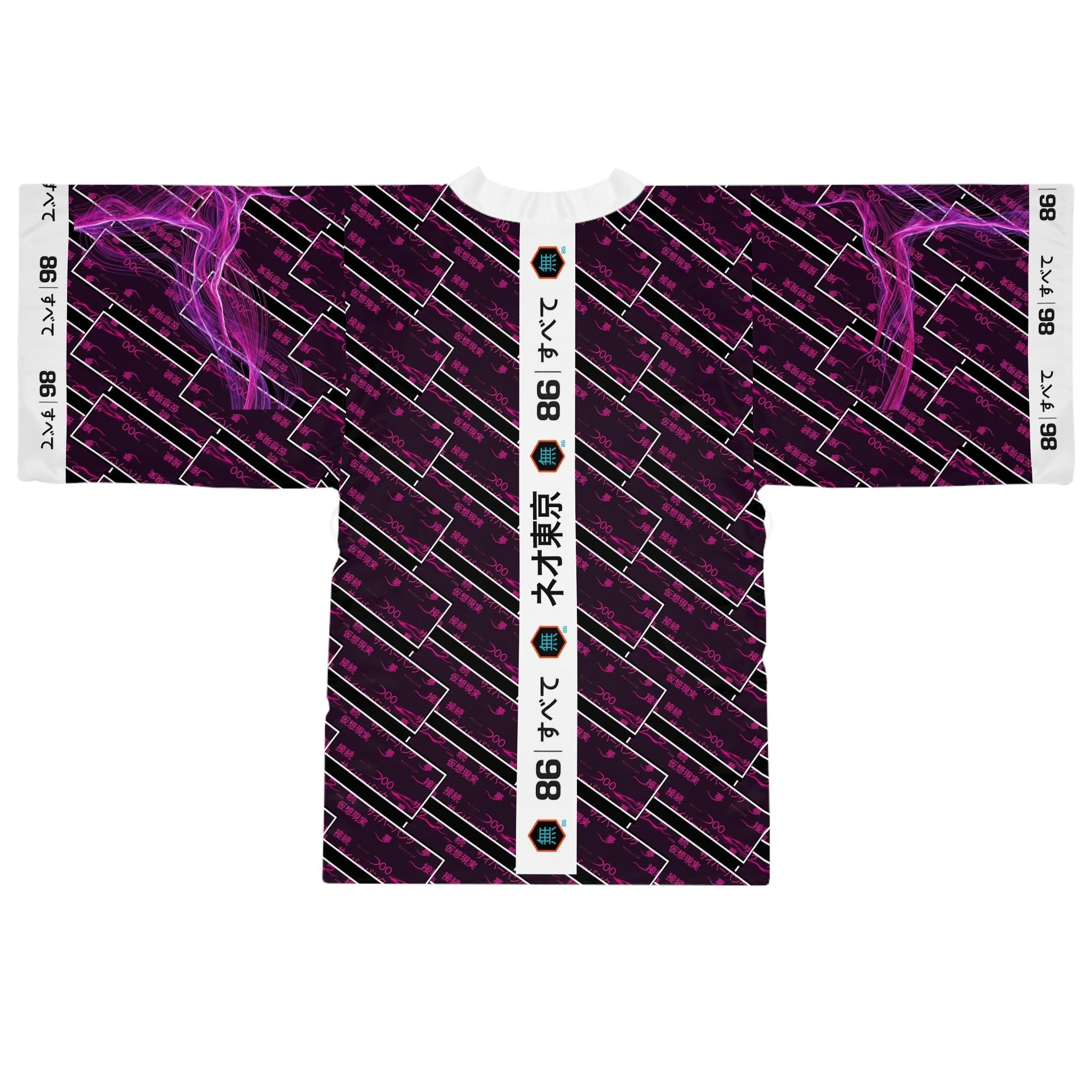86 EVERYTHING | Neo Tokyo "CEREBRAL UPLINK" - Kimono Robe - 86 EVERYTHING - All Over Prints
