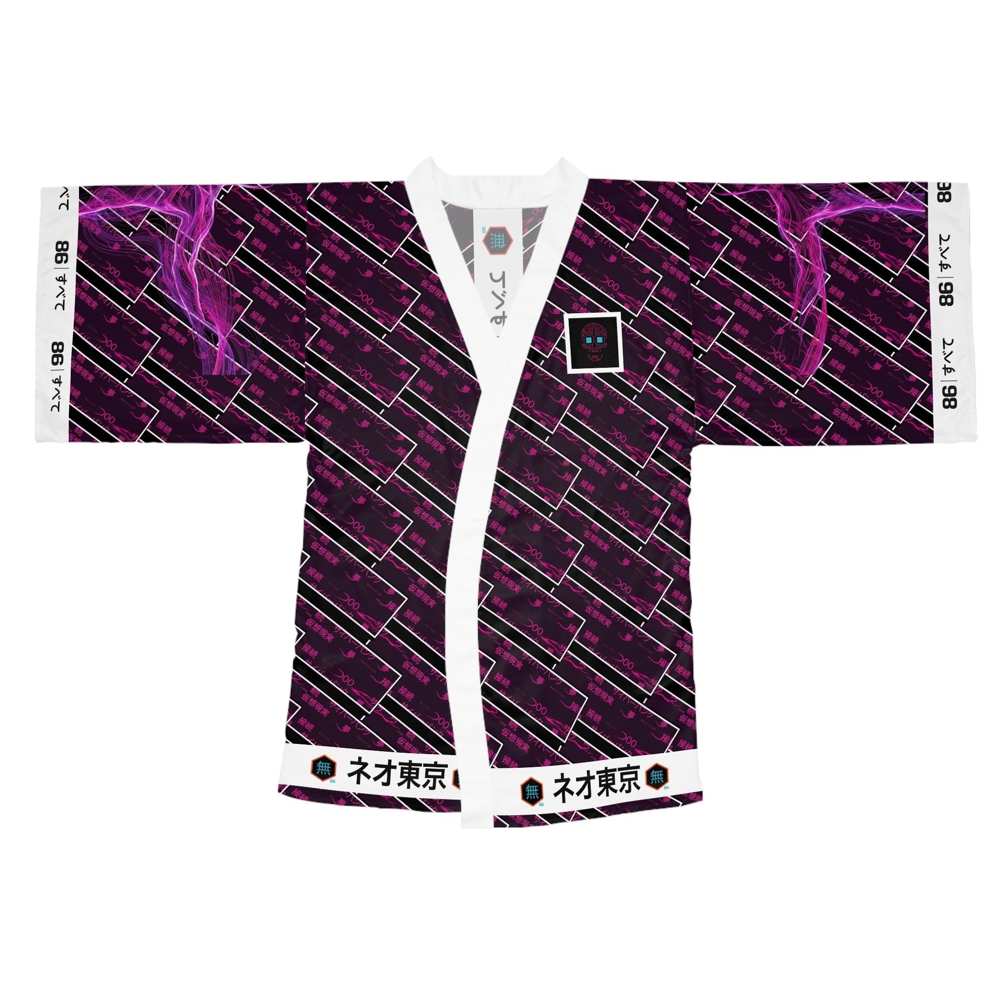 86 EVERYTHING | Neo Tokyo "CEREBRAL UPLINK" - Kimono Robe - 86 EVERYTHING - All Over Prints