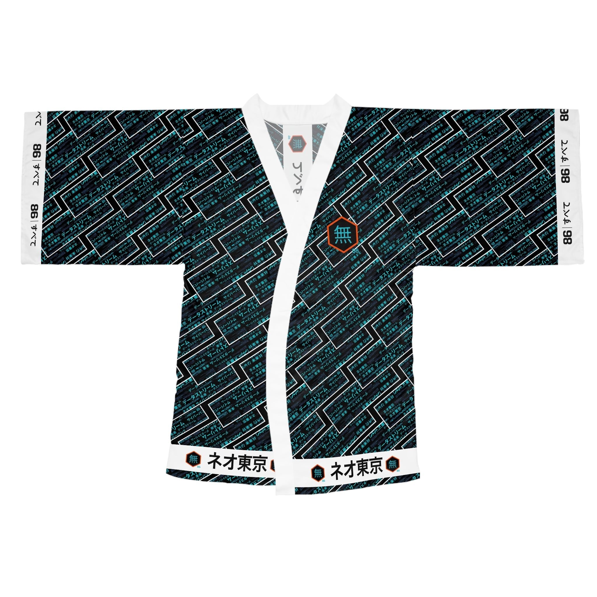 86 EVERYTHING | Neo Tokyo "Data Stream" - Kimono Robe - 86 EVERYTHING - All Over Prints