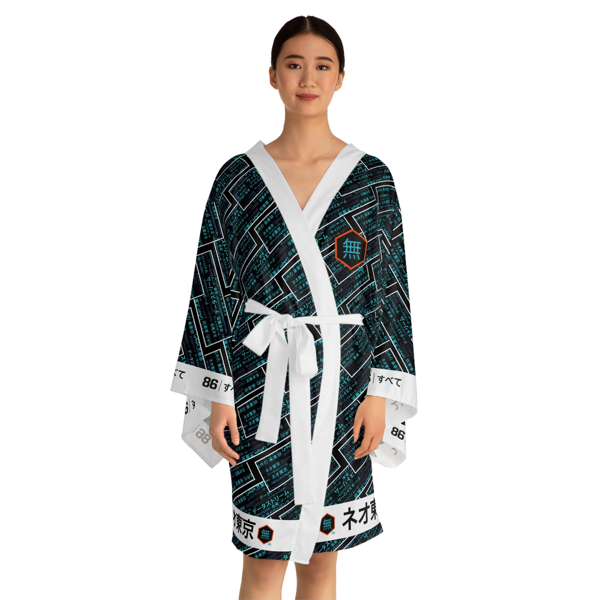 86 EVERYTHING | Neo Tokyo "Data Stream" - Kimono Robe - 86 EVERYTHING - All Over Prints