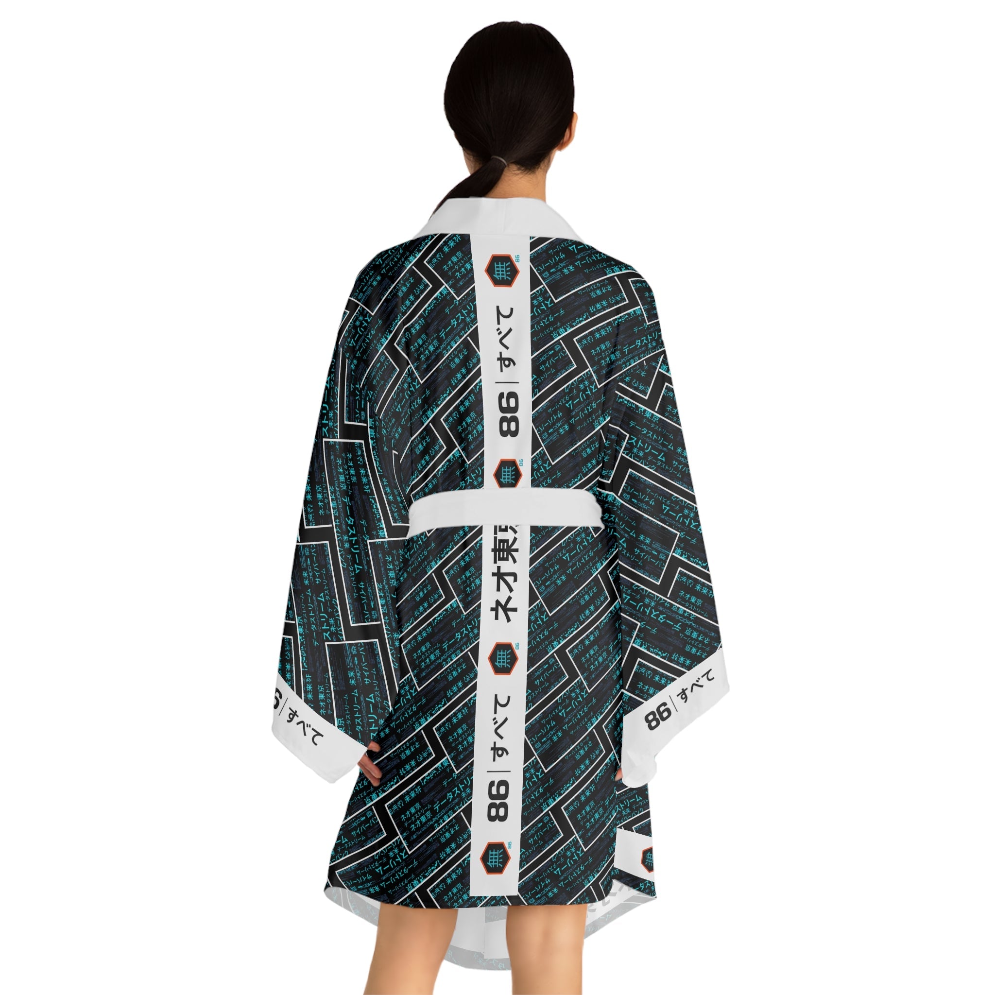 86 EVERYTHING | Neo Tokyo "Data Stream" - Kimono Robe - 86 EVERYTHING - All Over Prints