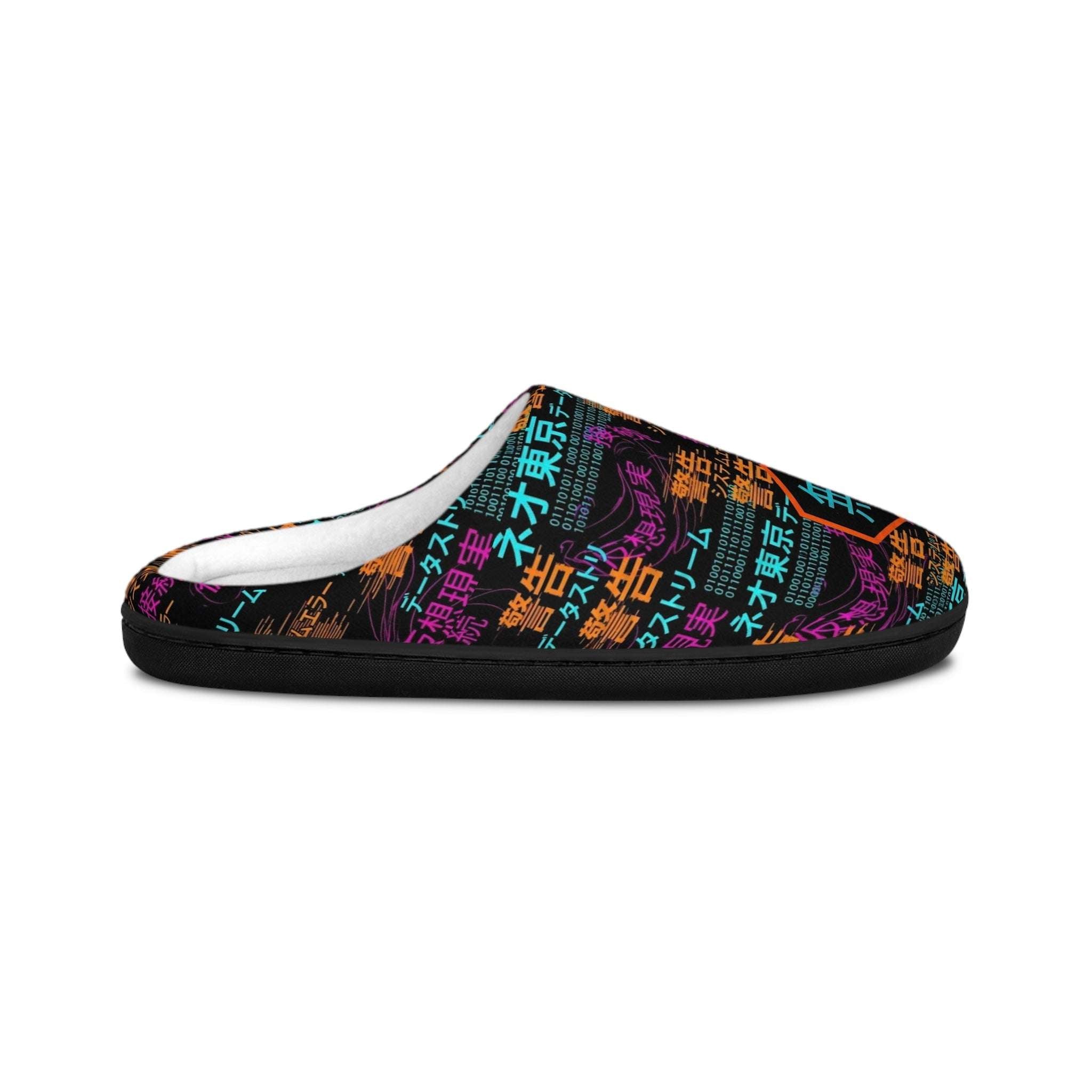 86 EVERYTHING | Neo Tokyo "Digital Noise" Slipper Collection - Women’s by Printify