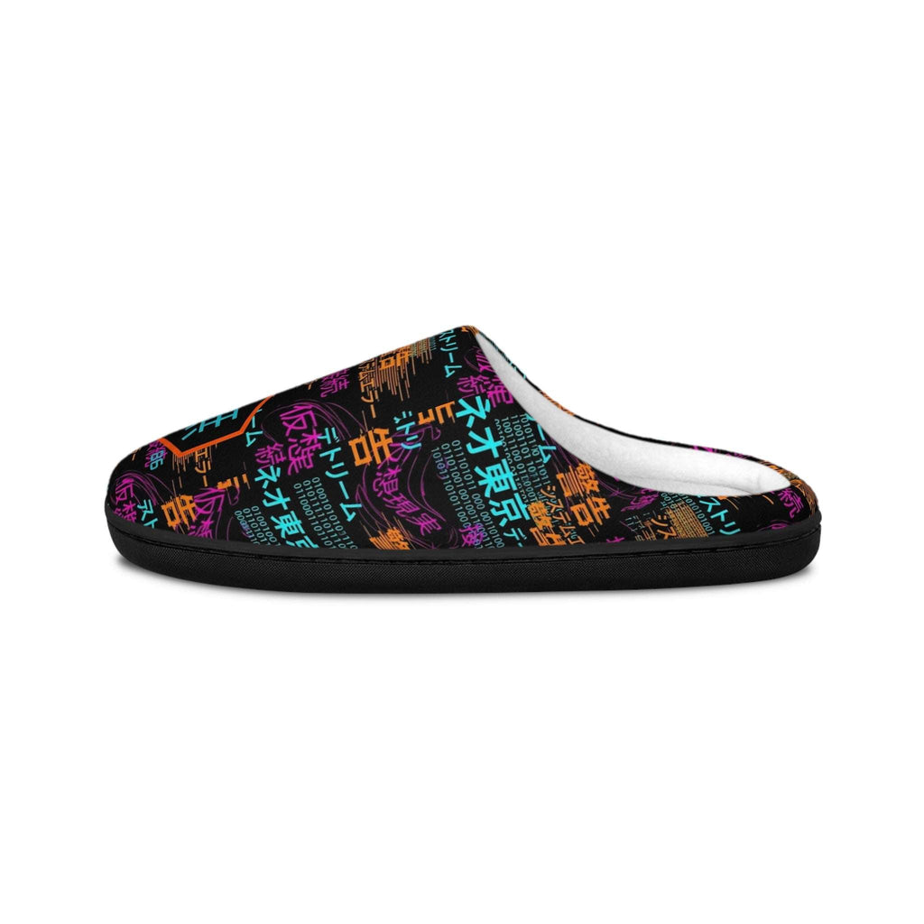 86 EVERYTHING | Neo Tokyo "Digital Noise" Slipper Collection - Women’s by Printify