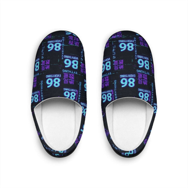 86 EVERYTHING | Neo Tokyo Glitch Slippers - Women's by Printify