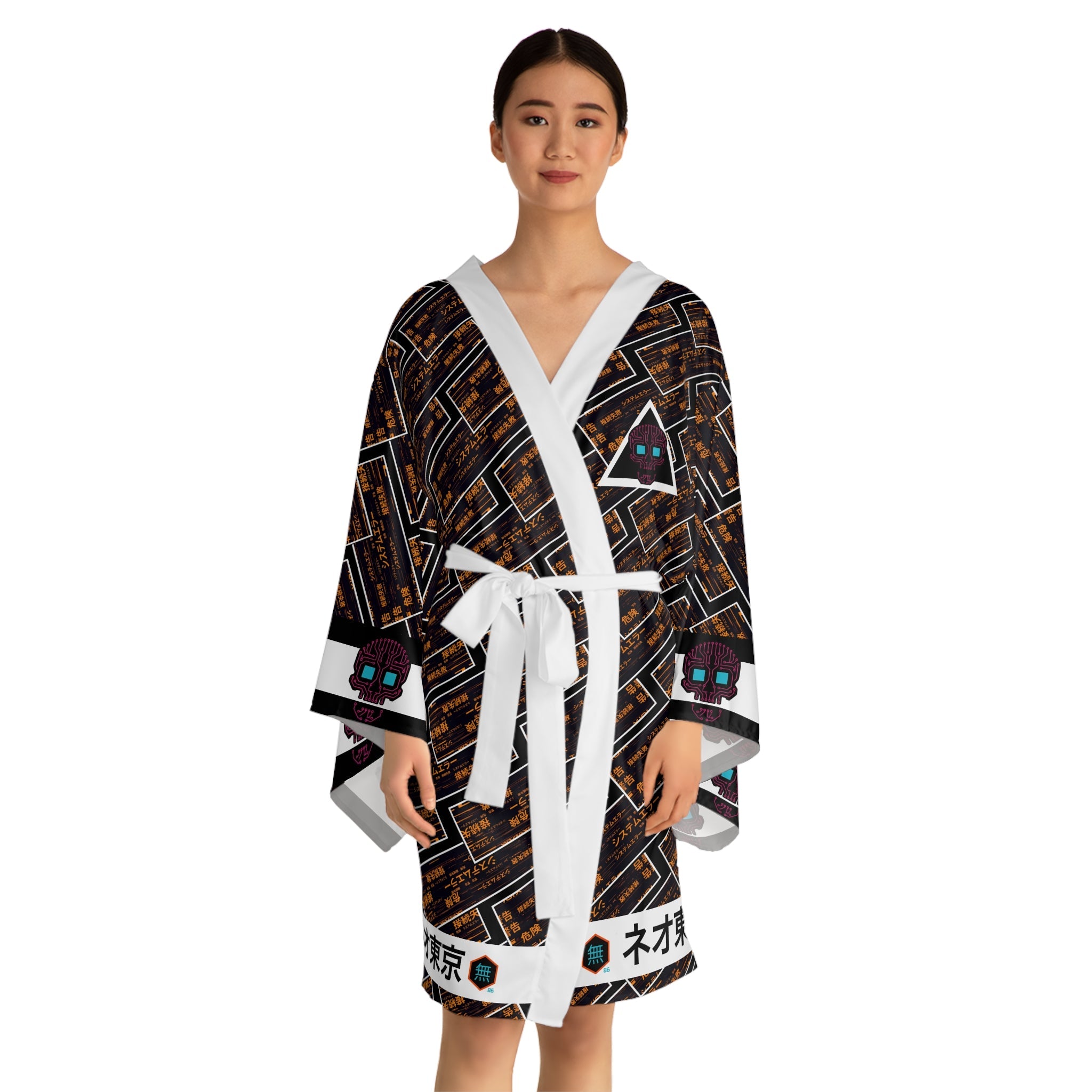 86 EVERYTHING | Neo Tokyo "System Error" - Kimono Robe - 86 EVERYTHING - All Over Prints