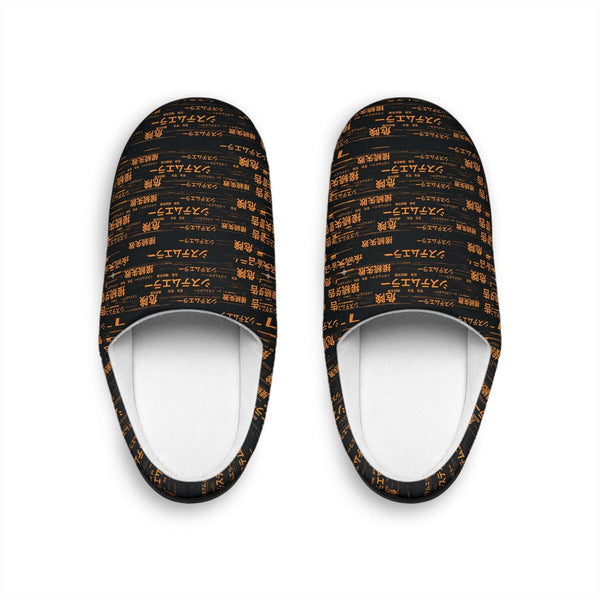 86 EVERYTHING | Neo Tokyo "System Override" Slippers - Women's by Printify