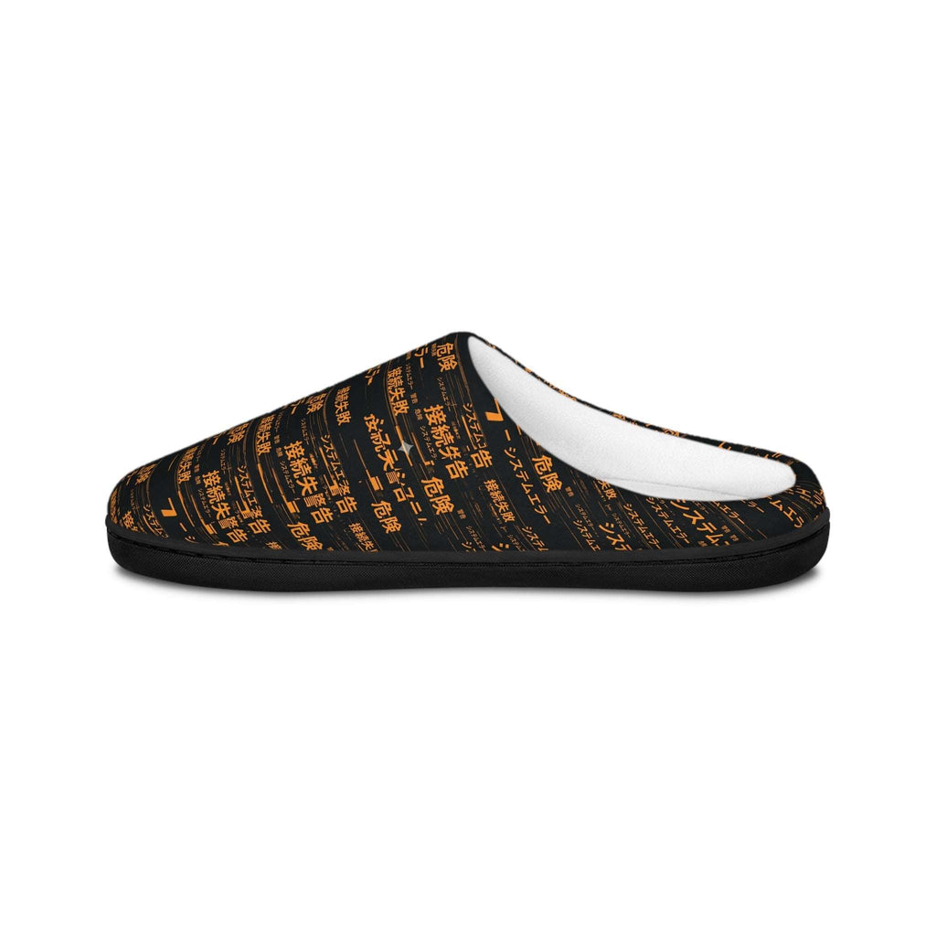 86 EVERYTHING | Neo Tokyo "System Override" Slippers - Women's by Printify
