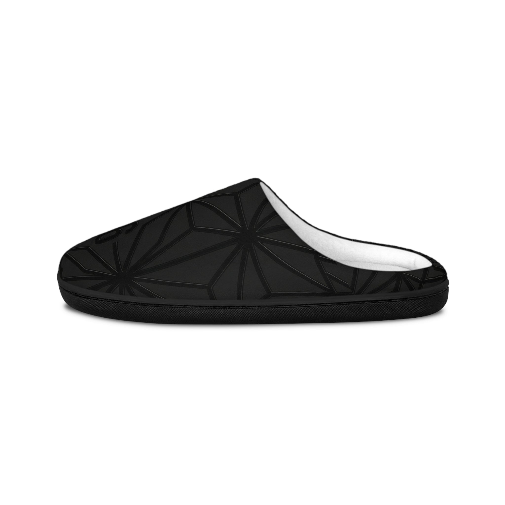 86 EVERYTHING | "Shadow Grid" Blackout Slippers - Unisex - 86 EVERYTHING - Shoes