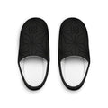86 EVERYTHING | "Shadow Grid" Blackout Slippers - Unisex by Printify