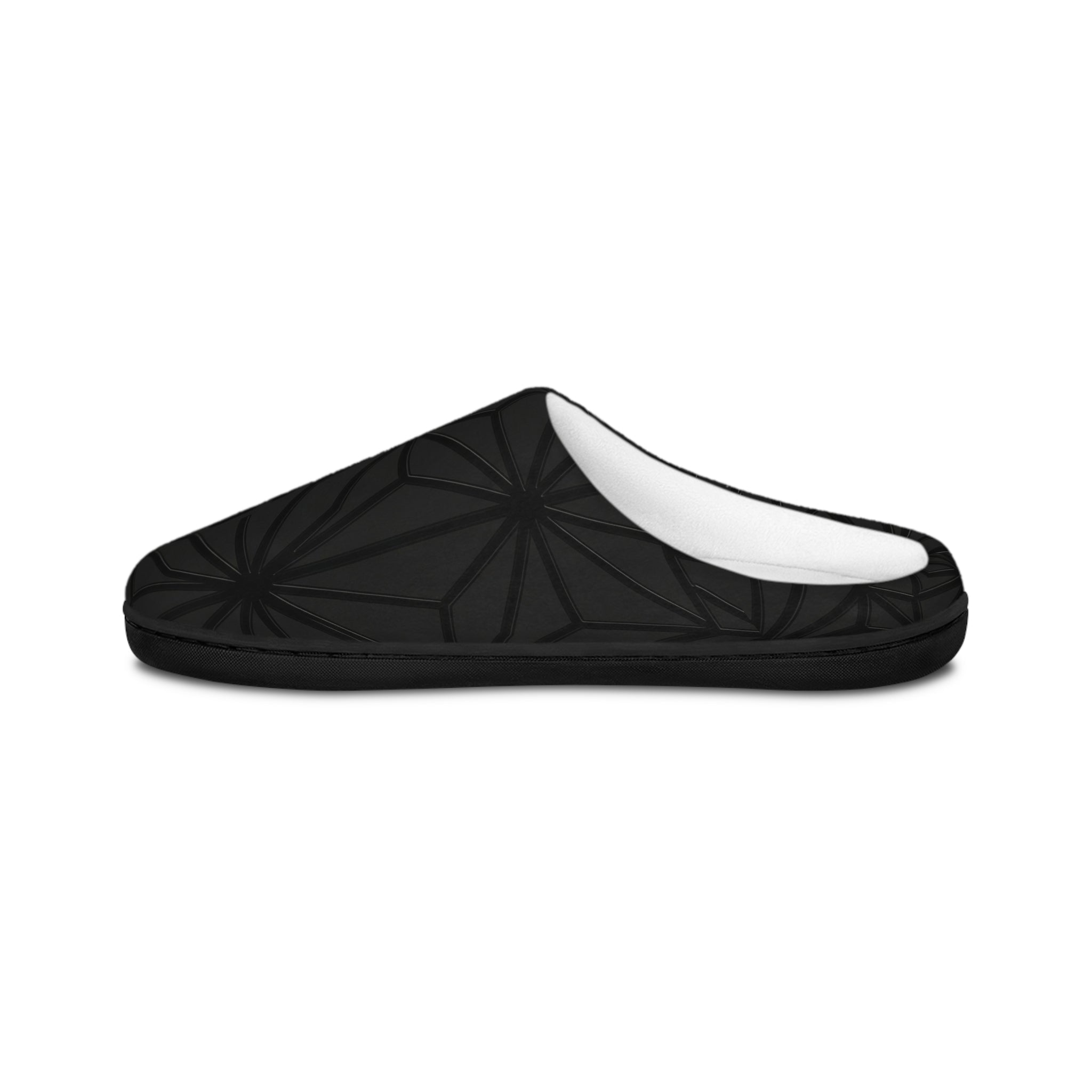 86 EVERYTHING | "Shadow Grid" Blackout Slippers - Unisex - 86 EVERYTHING - Shoes
