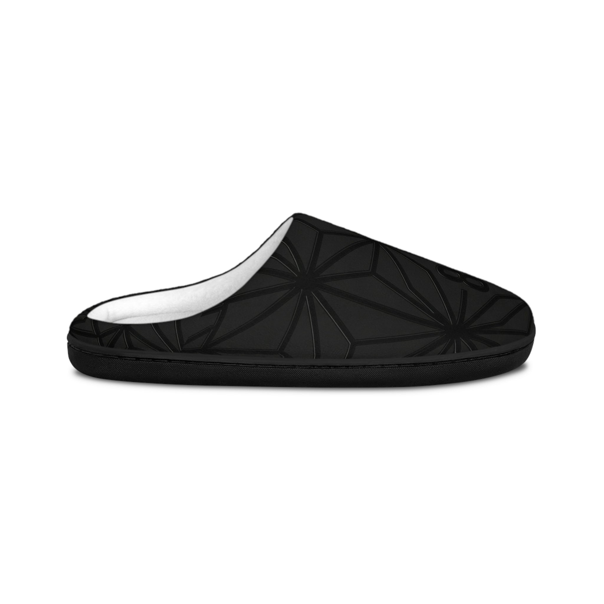86 EVERYTHING | "Shadow Grid" Blackout Slippers - Unisex - 86 EVERYTHING - Shoes
