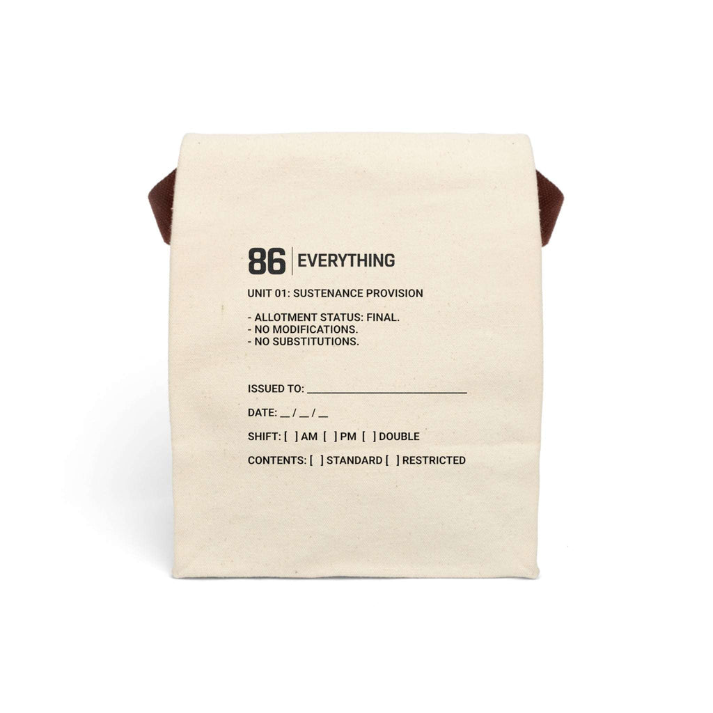 86 EVERYTHING | SHIFT MEAL PROVISION BAG - Lunch Bag by Printify