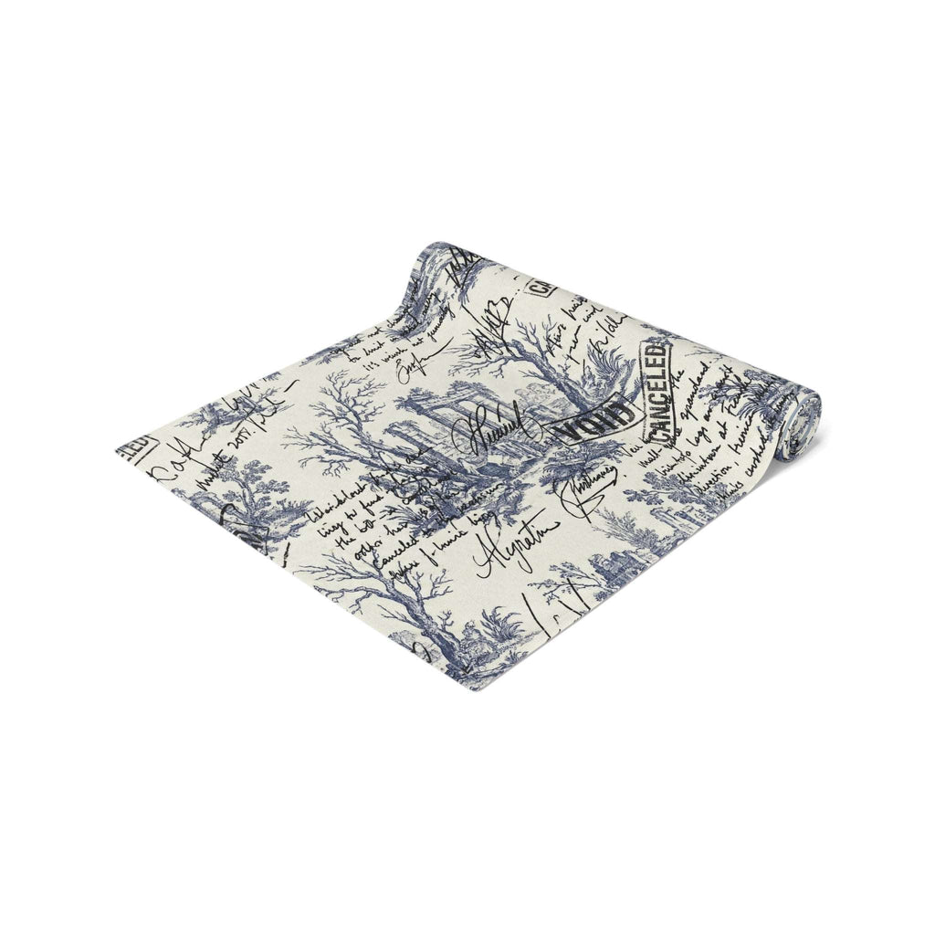 86 EVERYTHING | LA FRICHE - THE "OVERWRITTEN" - Table Runner by Printify