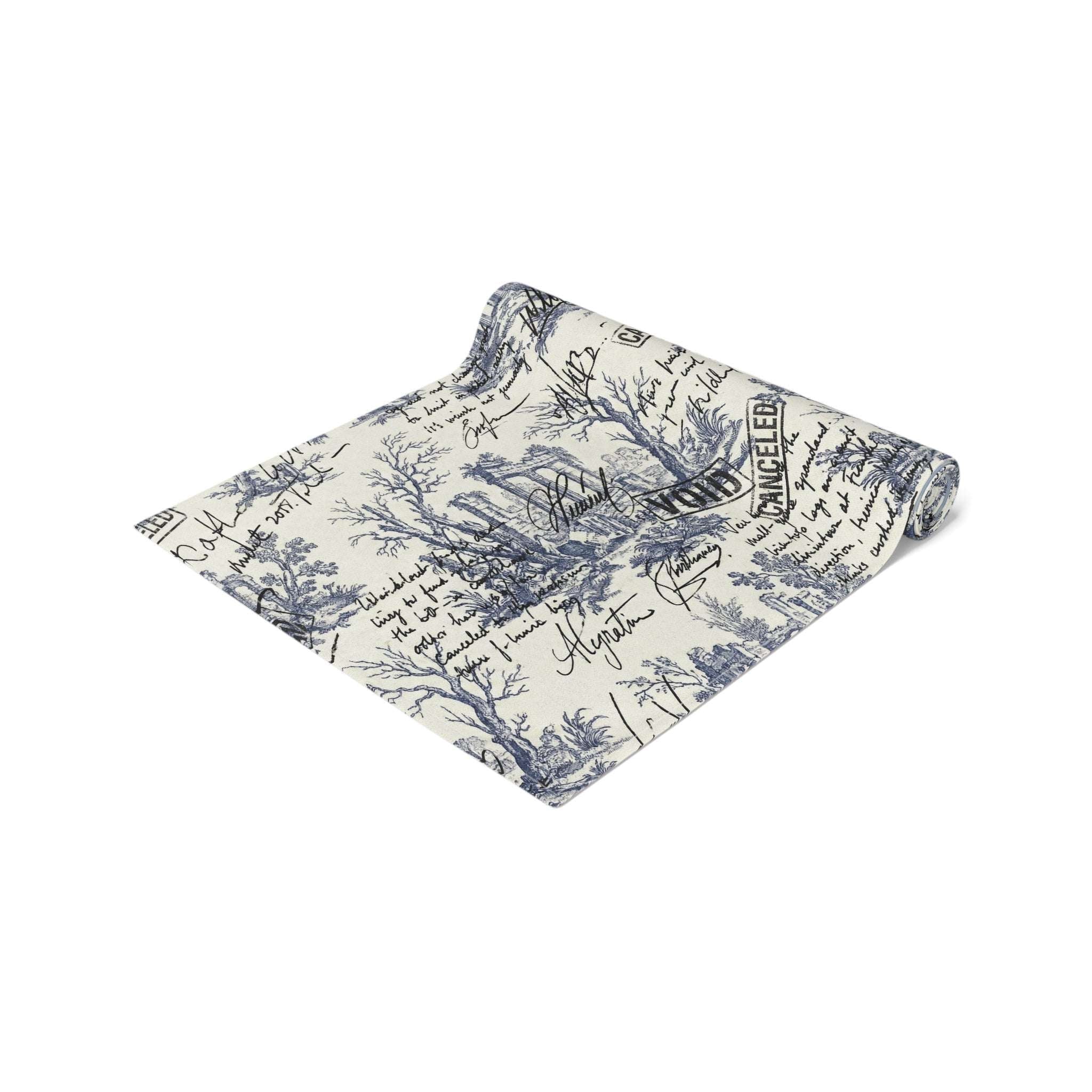 86 EVERYTHING | LA FRICHE - THE "OVERWRITTEN" - Table Runner by Printify