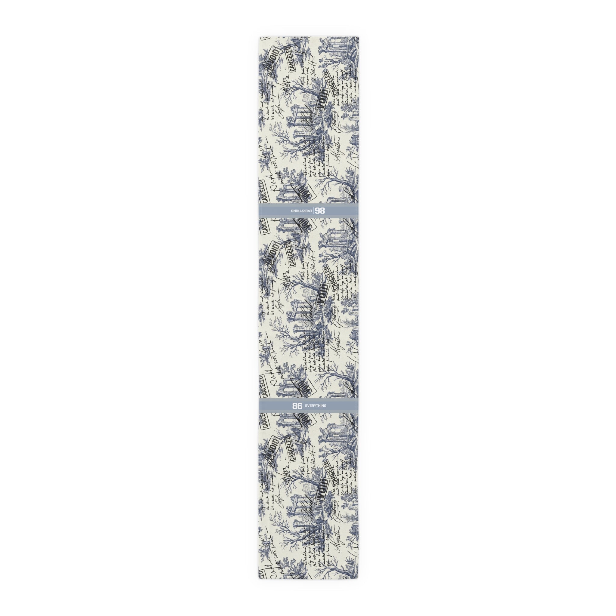 86 EVERYTHING - THE "OVERWRITTEN" - Table Runner - 86 EVERYTHING - Home Decor